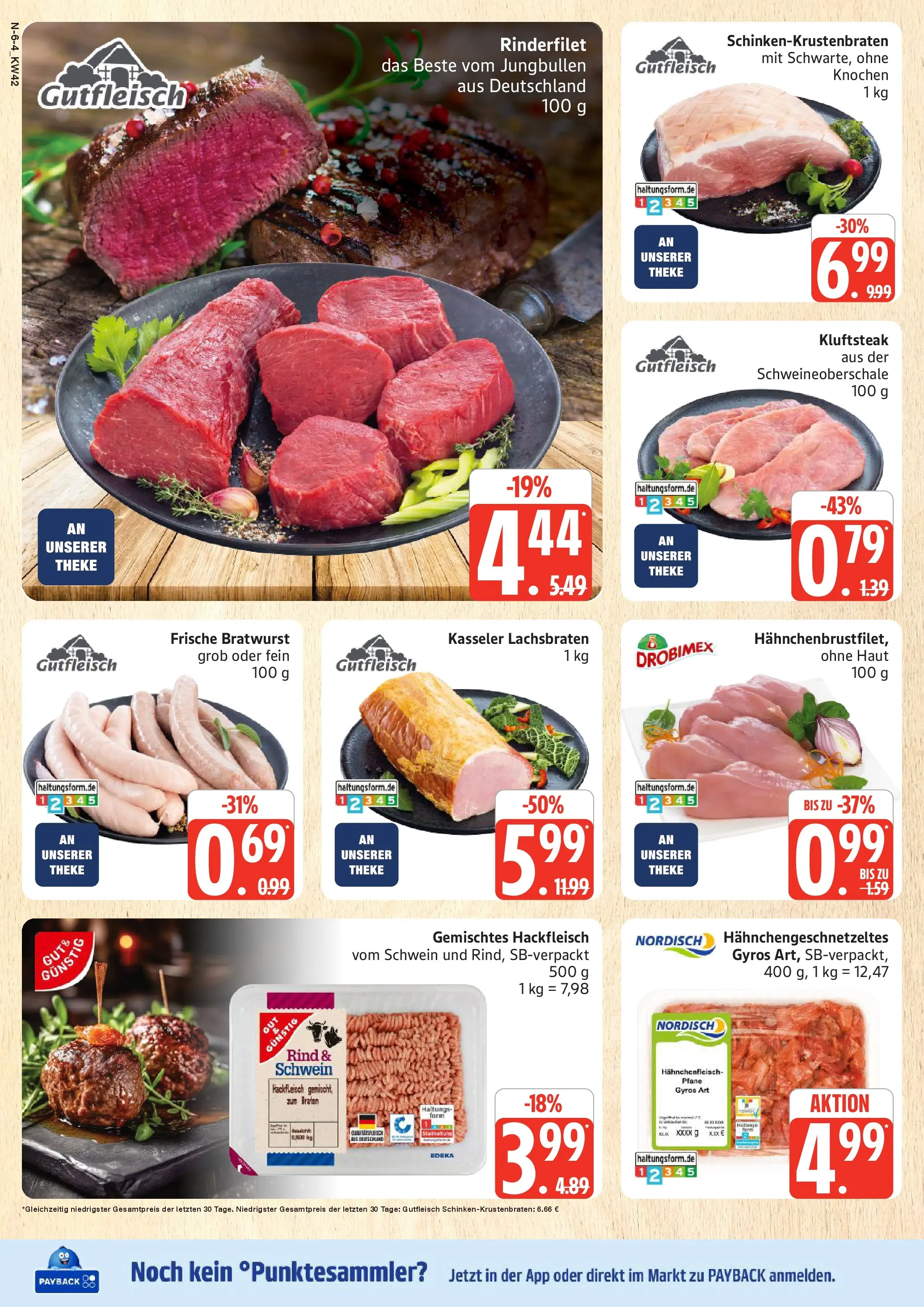 Marktkauf - Marktkauf: Wochenangebote (ab 13.10.2025) » Angebote online | Seite: 6 | Produkte: Theke, Rinderfilet, Bratwurst, Hackfleisch