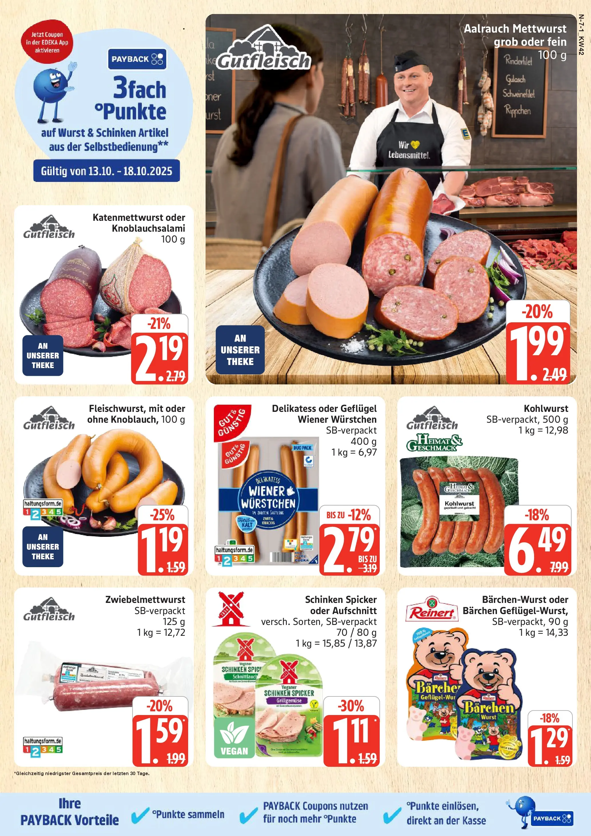 Marktkauf - Marktkauf: Wochenangebote (ab 13.10.2025) » Angebote online | Seite: 7 | Produkte: Theke, Rinderfilet, Schweinefilet, Schinken