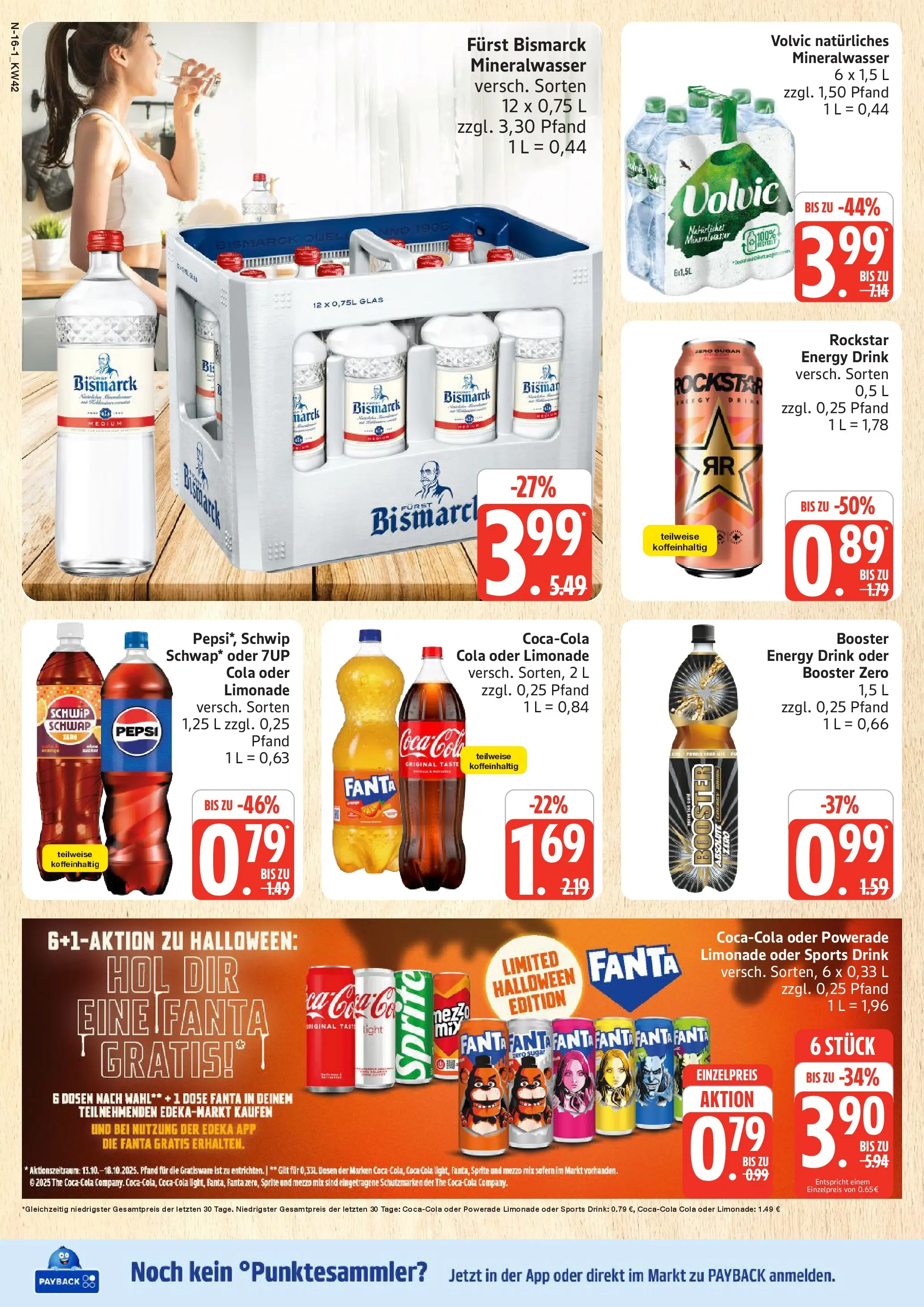 Marktkauf - Marktkauf: Wochenangebote (ab 13.10.2025) » Angebote online | Seite: 16 | Produkte: Sprite, Cola, Energy, Volvic