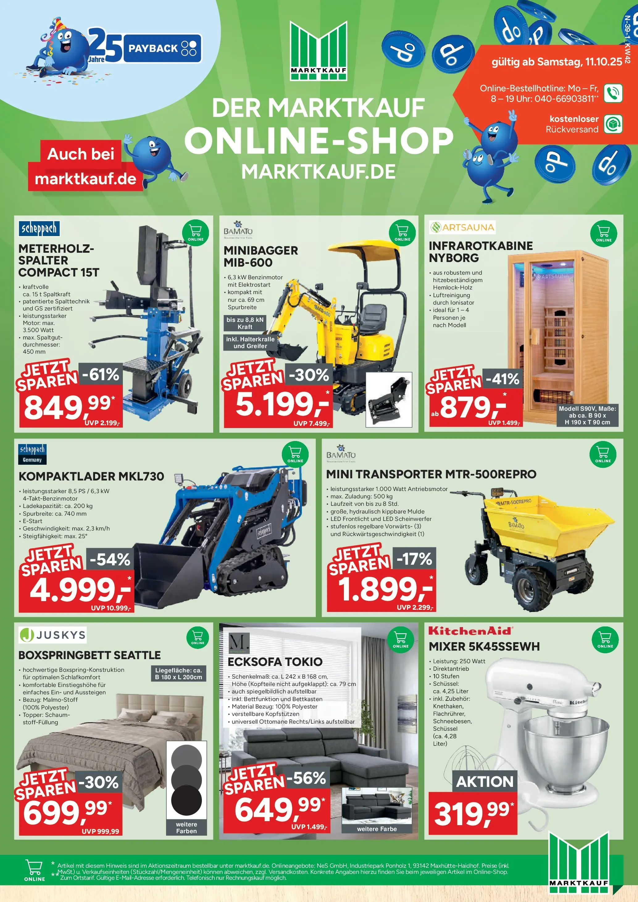 Marktkauf - Marktkauf: Wochenangebote (ab 13.10.2025) » Angebote online | Seite: 39 | Produkte: Ecksofa, Mixer, Boxspringbett, Topper