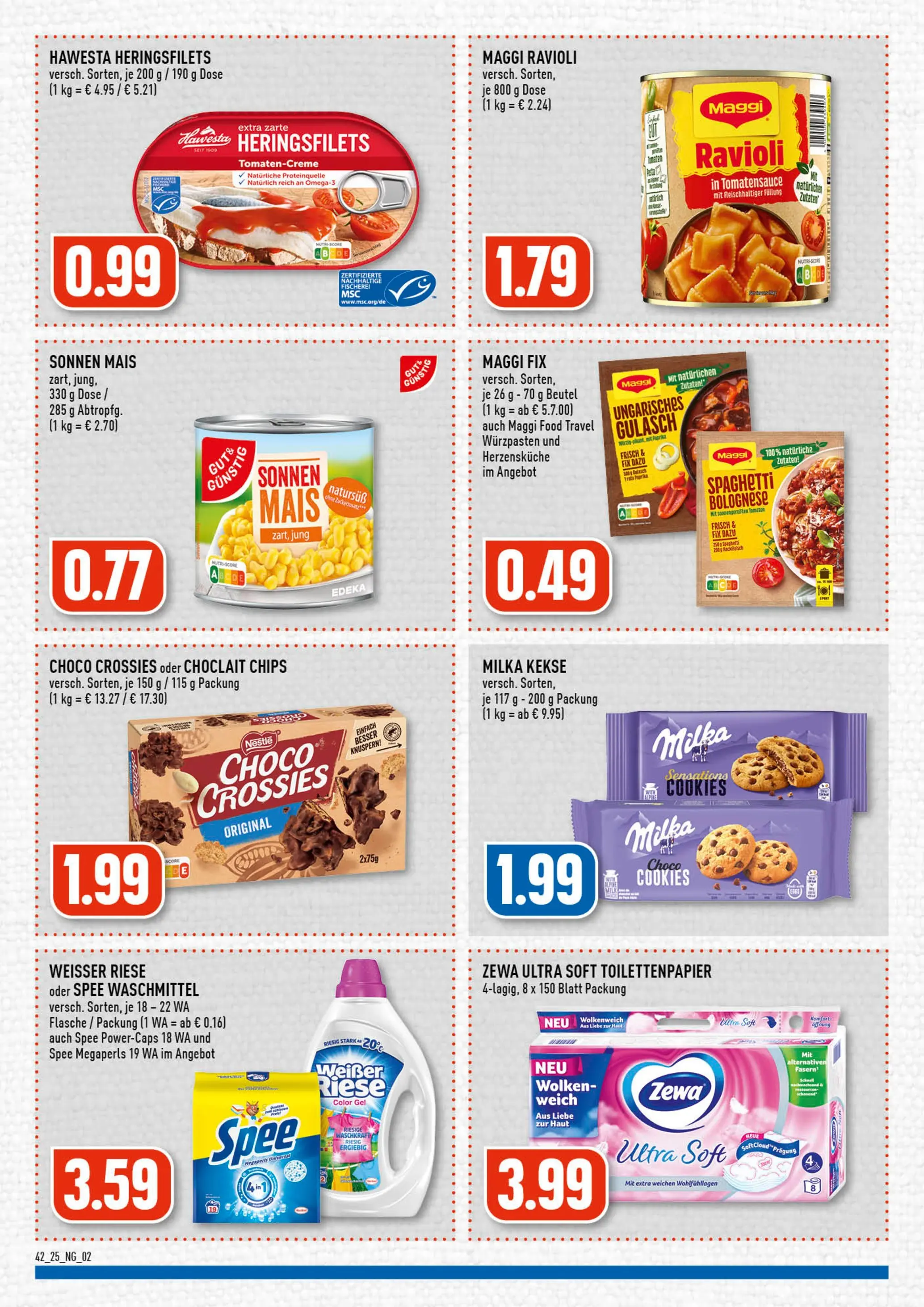 Edeka prospekt Wermelskirchen	 (ab 13.10.2025) » Angebote Online | Seite: 2 | Produkte: Zewa, Maggi fix, Chips, Kekse