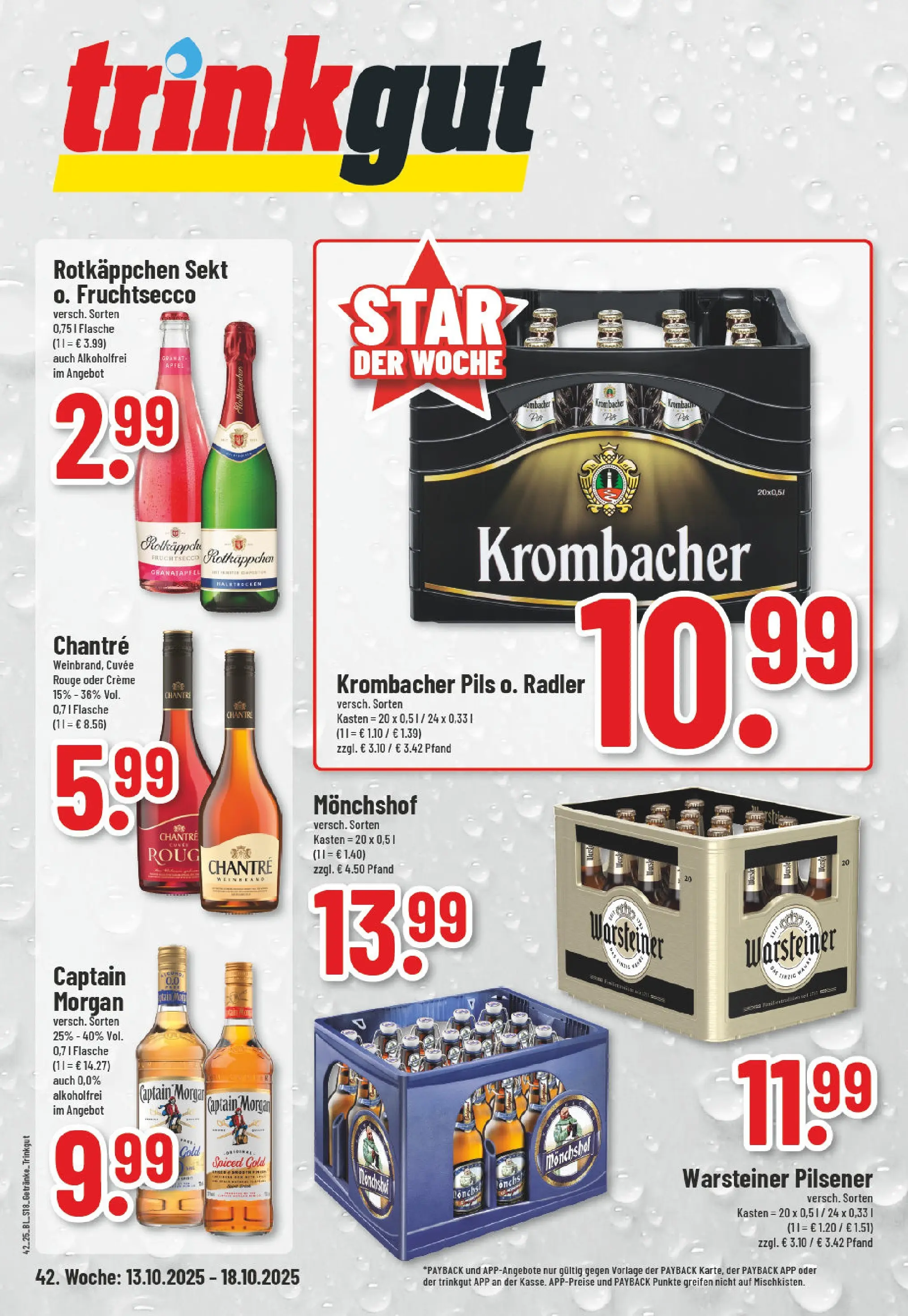 Edeka prospekt Euskirchen	 (ab 13.10.2025) » Angebote Online | Seite: 18 | Produkte: Sekt, Äpfel, Chantré, Krombacher