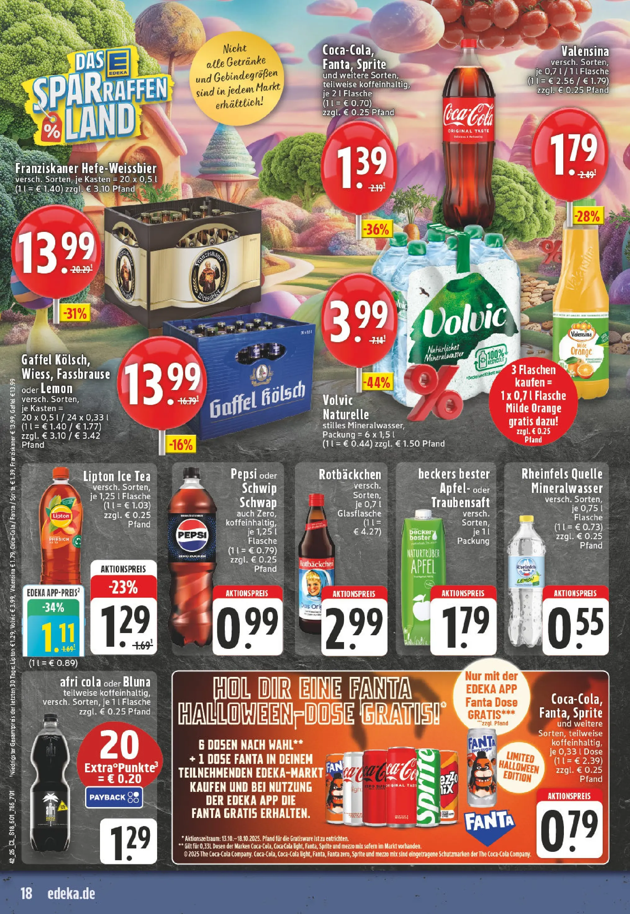Edeka prospekt Lohmar - Birk	 (ab 13.10.2025) » Angebote Online | Seite: 18 | Produkte: Mezzo mix, Sprite, Schwip schwap, Fassbrause