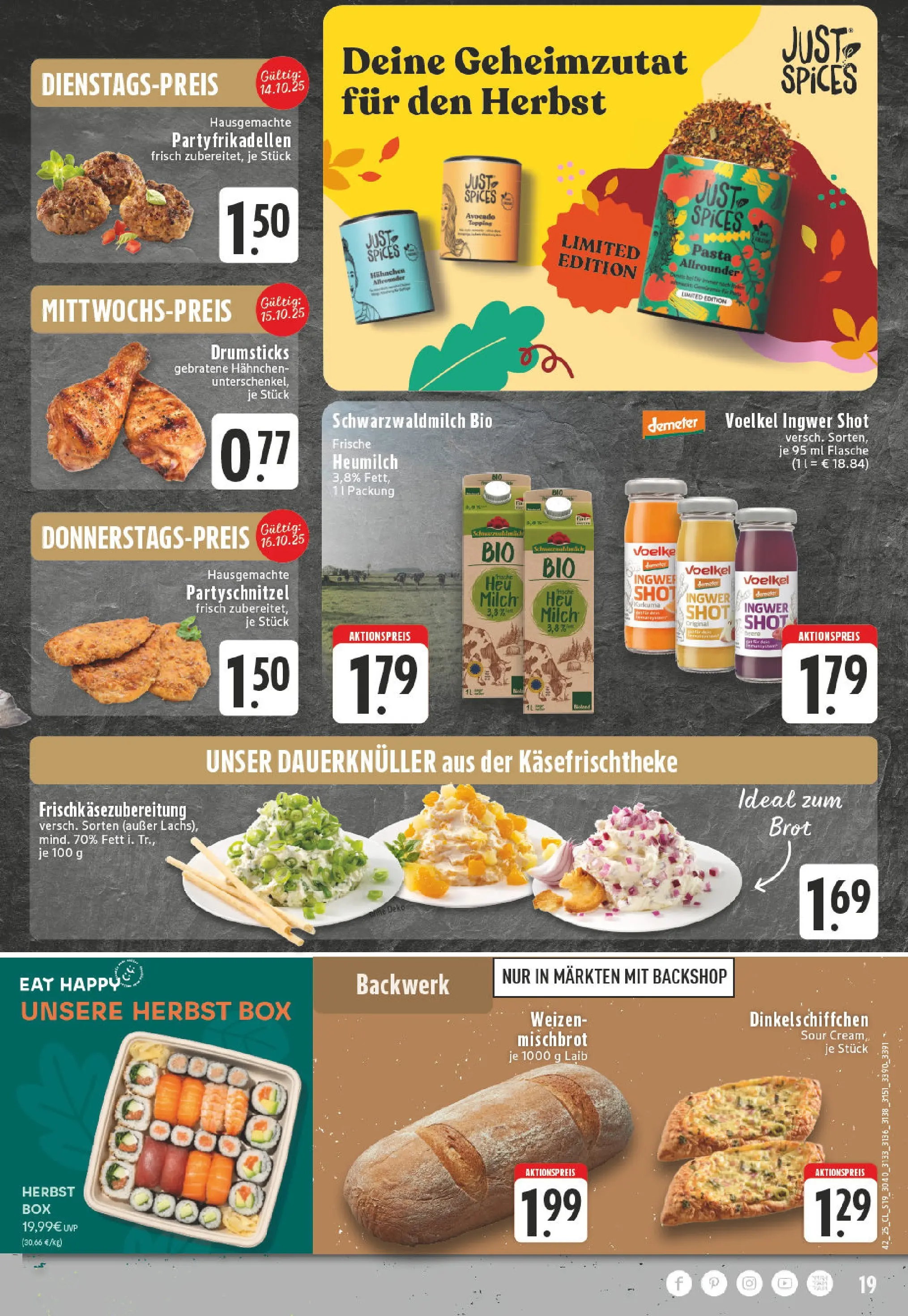 Edeka prospekt Geldern	 (ab 13.10.2025) » Angebote Online | Seite: 19 | Produkte: Hahnchen, Box, Schnitzel, Avocado