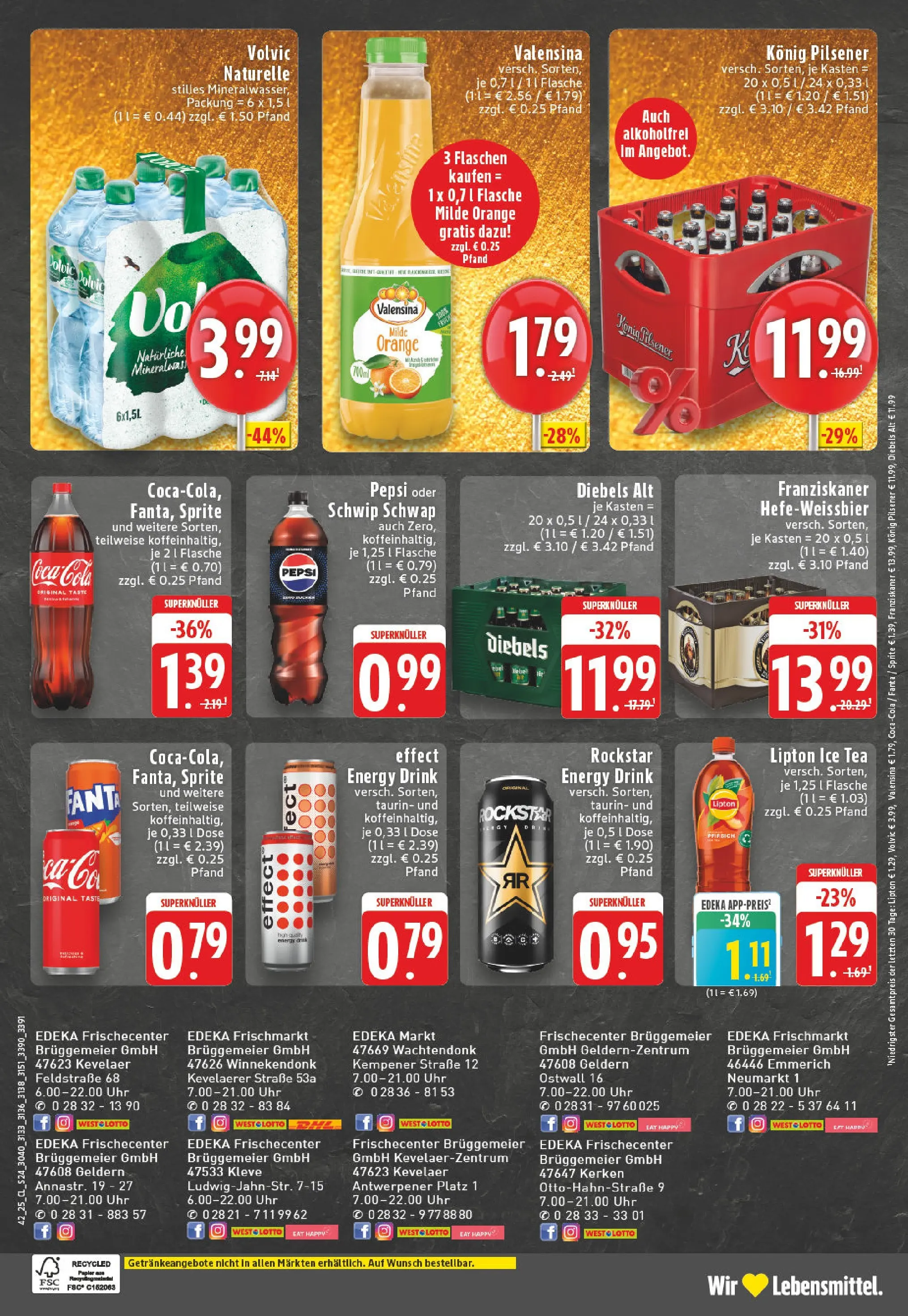 Edeka prospekt Geldern	 (ab 13.10.2025) » Angebote Online | Seite: 24 | Produkte: Rockstar energy, Schwip schwap, Diebels, Uhr