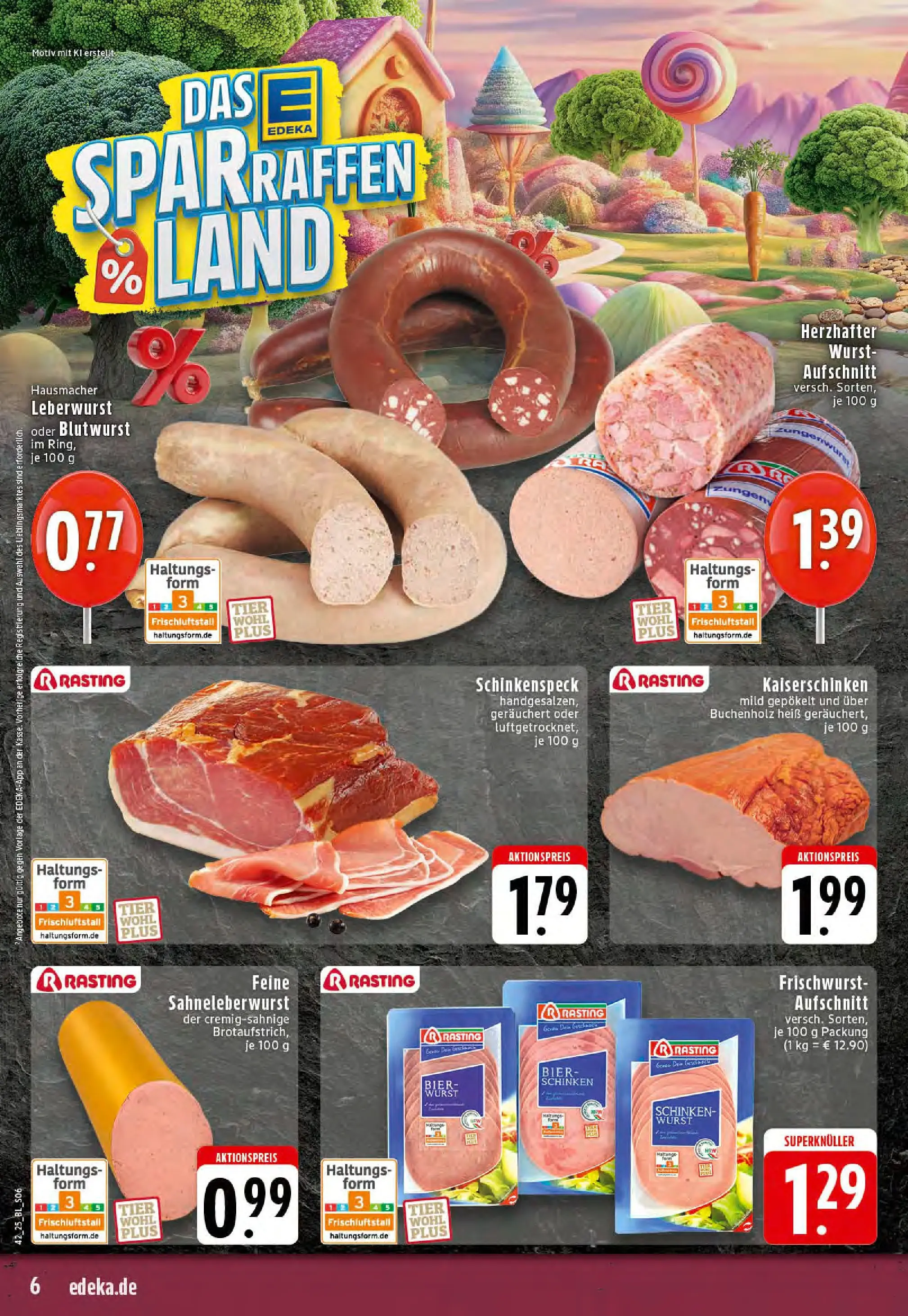 Edeka prospekt Stolberg	 (ab 13.10.2025) » Angebote Online | Seite: 6 | Produkte: Bier, Wurst, Schinken
