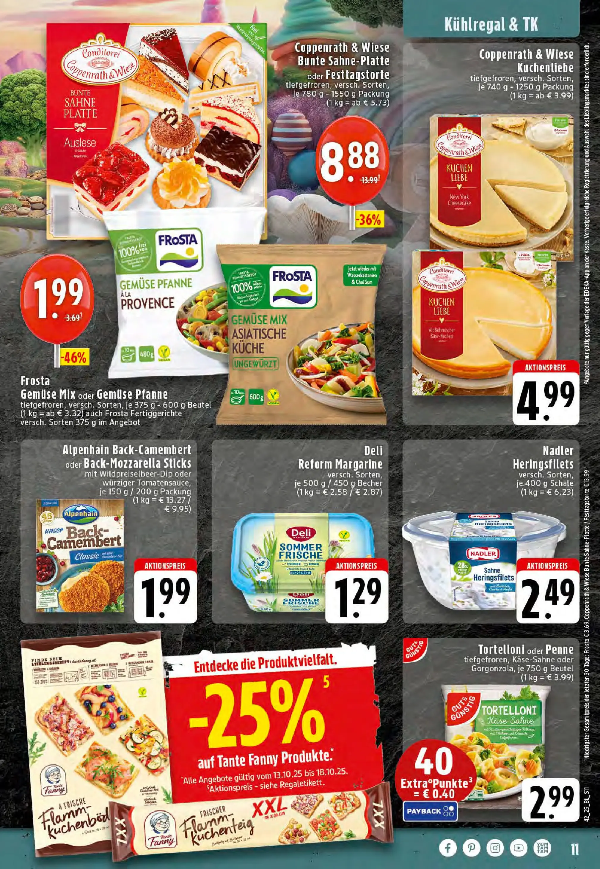 Edeka prospekt Stolberg	 (ab 13.10.2025) » Angebote Online | Seite: 11 | Produkte: Küche, Fertiggerichte, Sahne, Deli reform