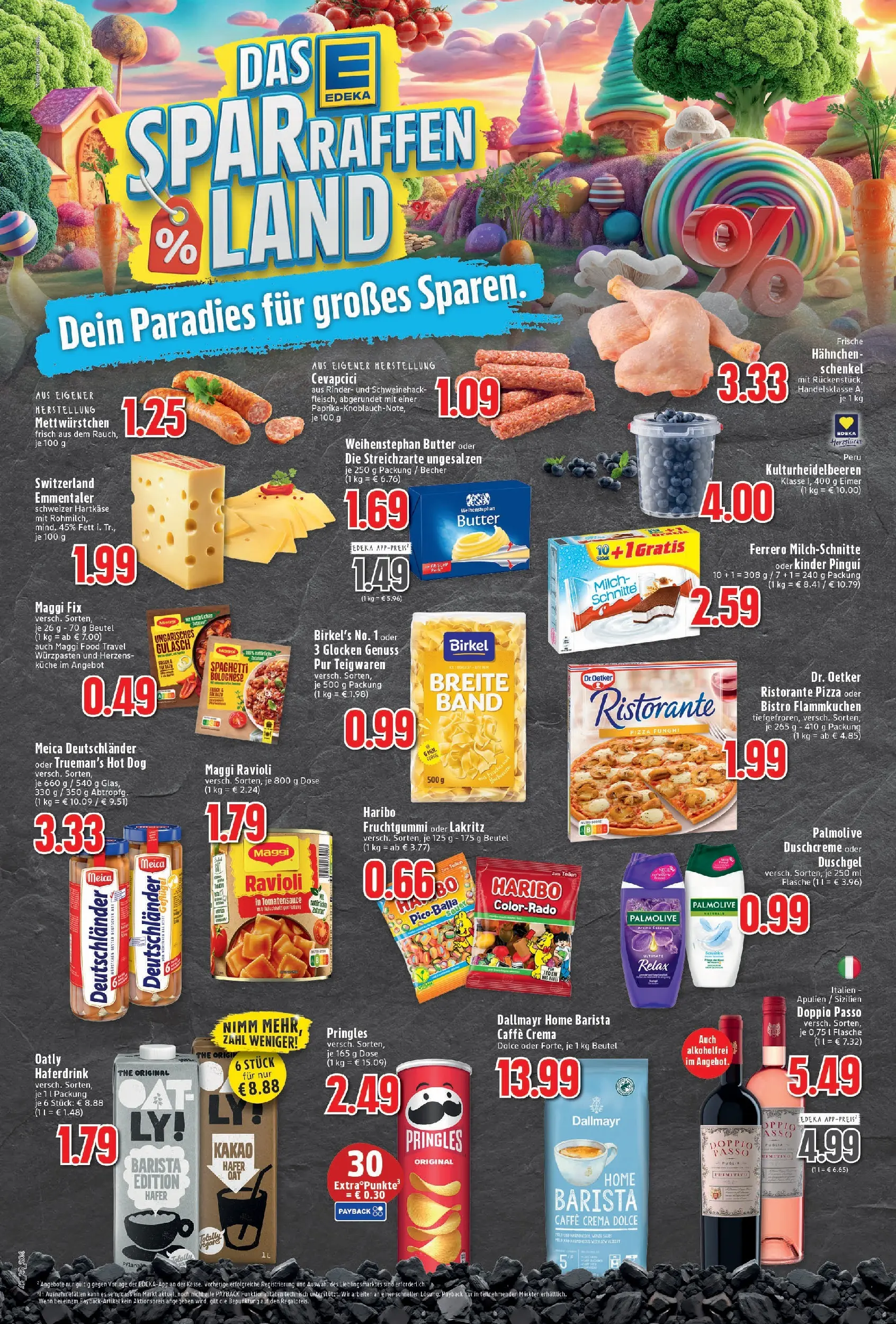 Edeka prospekt Moers	 (ab 13.10.2025) » Angebote Online | Seite: 4 | Produkte: Hahnchen, Maggi, Haribo, Oatly