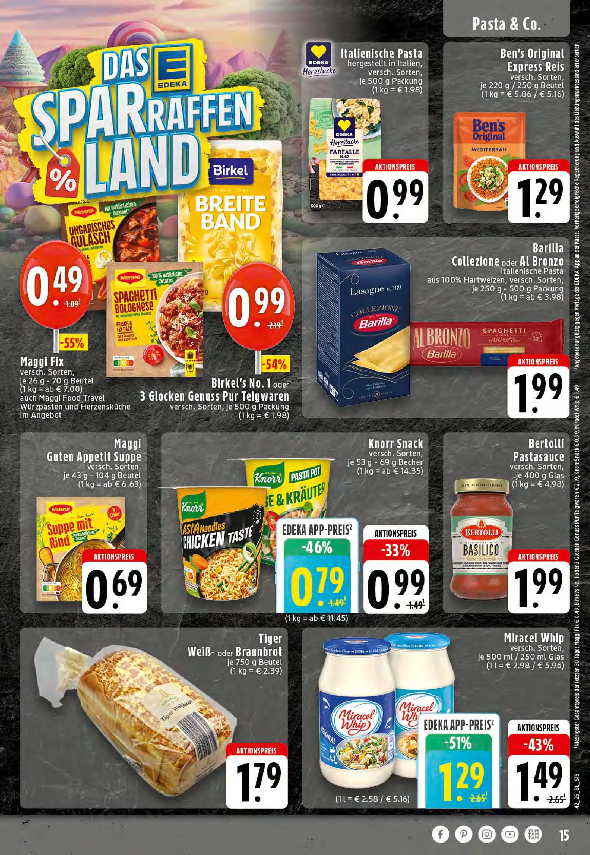 Edeka prospekt Stolberg	 (ab 13.10.2025) » Angebote Online | Seite: 15 | Produkte: Maggi, Dressing, Miracel whip, Gulasch
