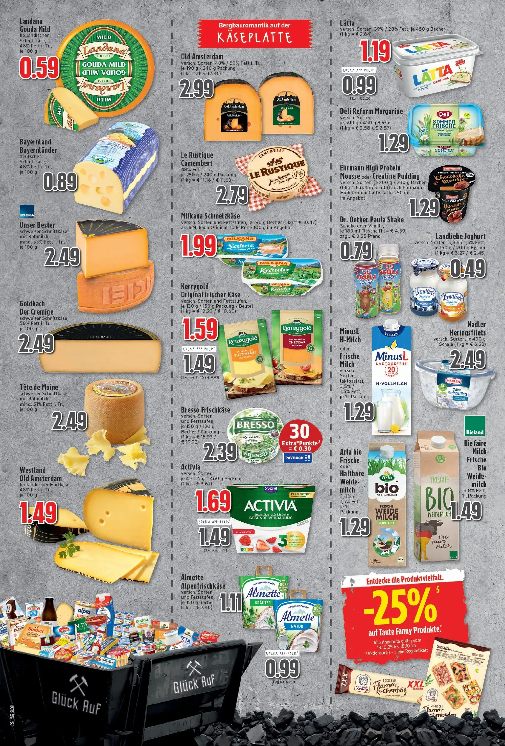 Edeka prospekt Moers	 (ab 13.10.2025) » Angebote Online | Seite: 8 | Produkte: Almette, Käse, Landliebe joghurt, Deli reform