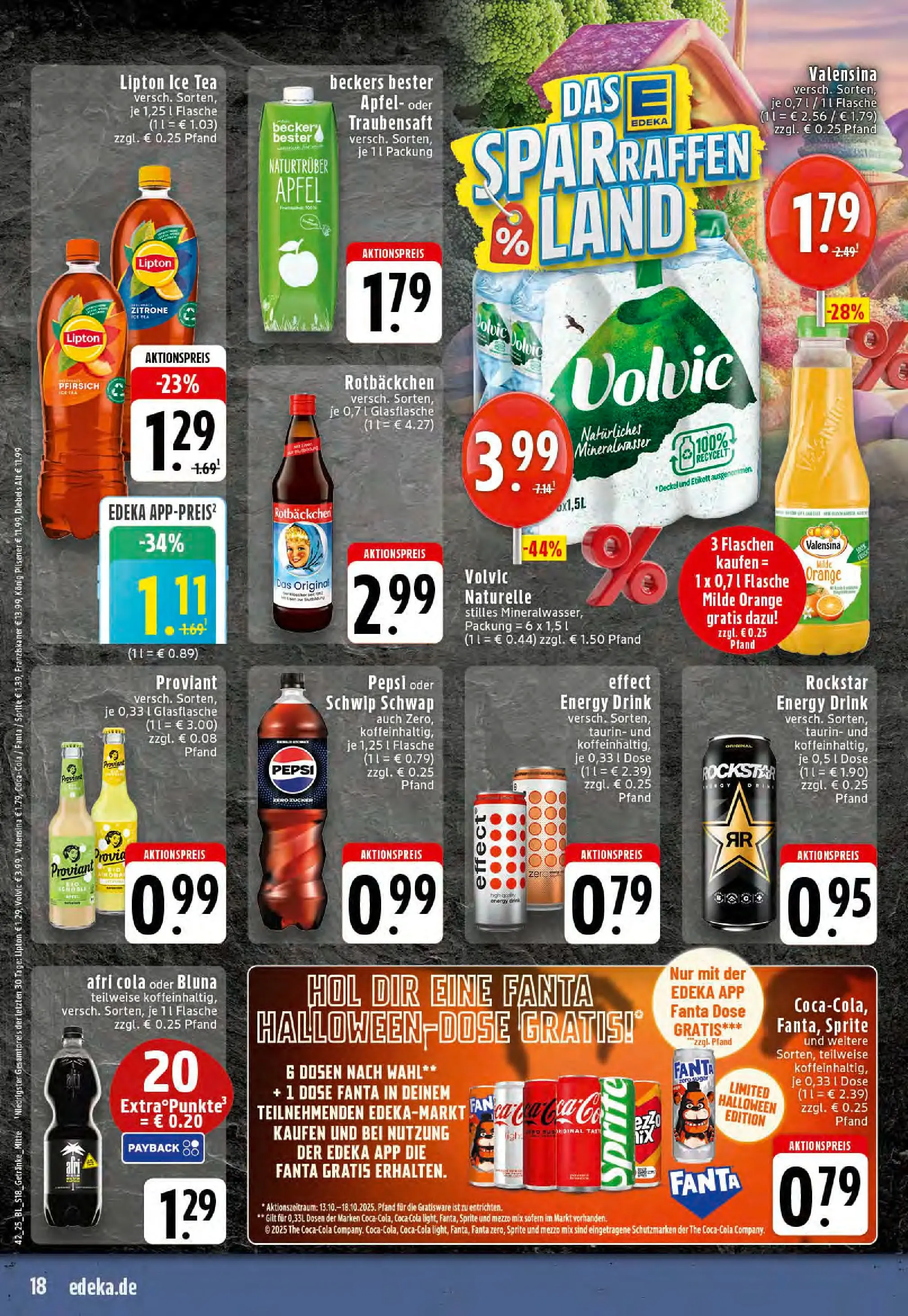 Edeka prospekt Stolberg	 (ab 13.10.2025) » Angebote Online | Seite: 18 | Produkte: Franziskaner, Fanta, Energy, Zucker