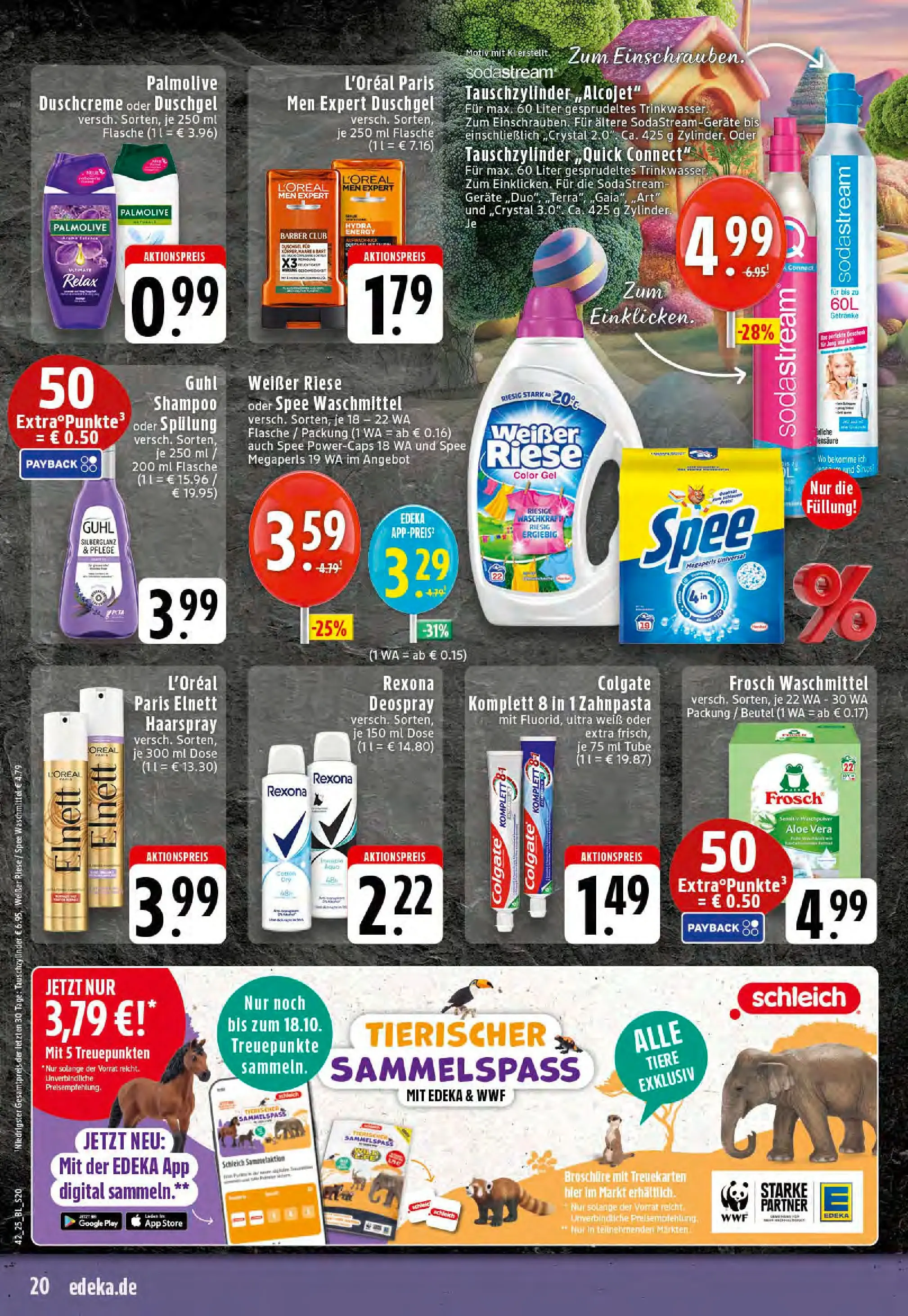 Edeka prospekt Stolberg	 (ab 13.10.2025) » Angebote Online | Seite: 20 | Produkte: Energy, Duschgel, Zahnpasta, Shower Gel