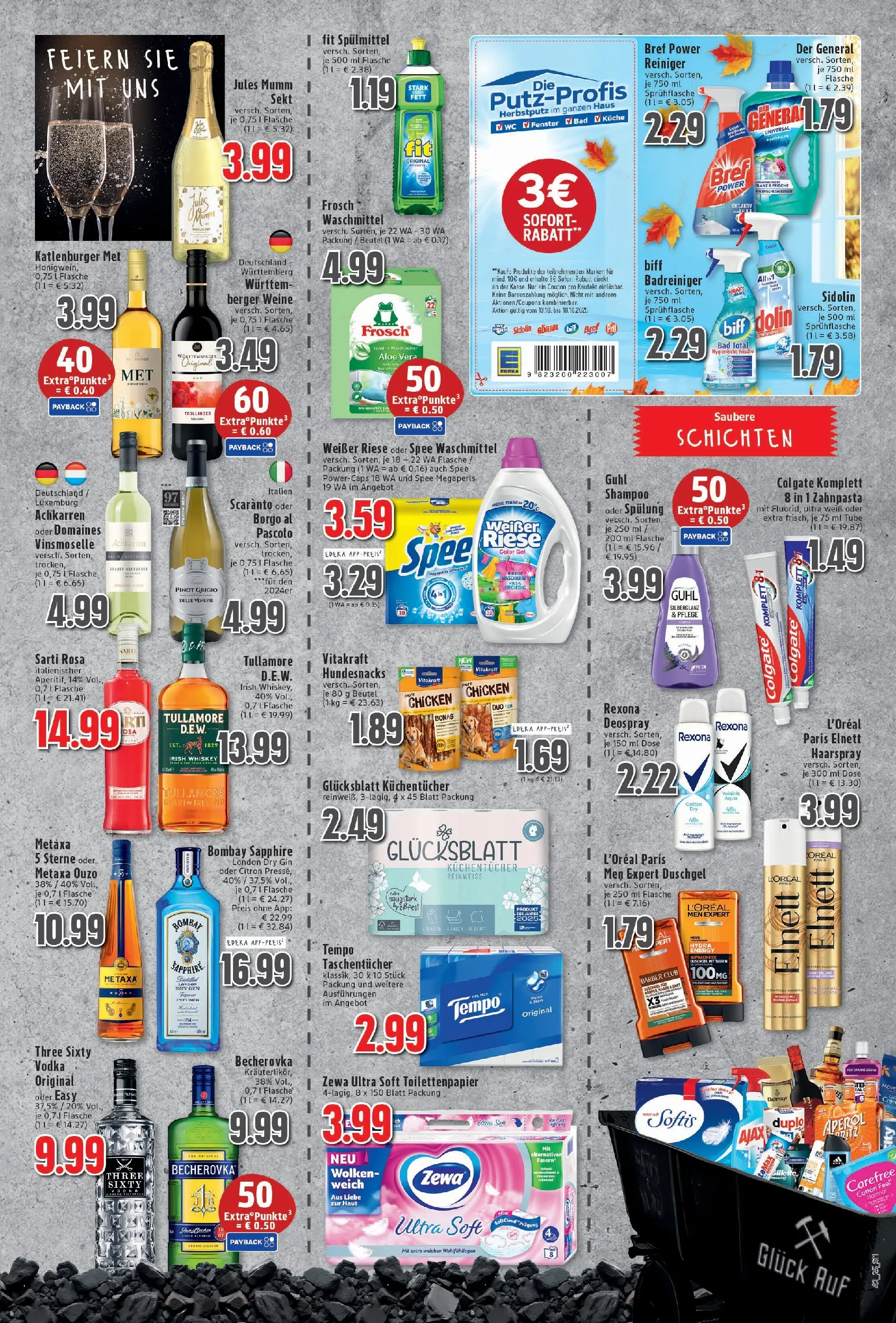 Edeka prospekt Moers	 (ab 13.10.2025) » Angebote Online | Seite: 11 | Produkte: Shampoo, Haarspray, Deodorant, Toilettenpapier