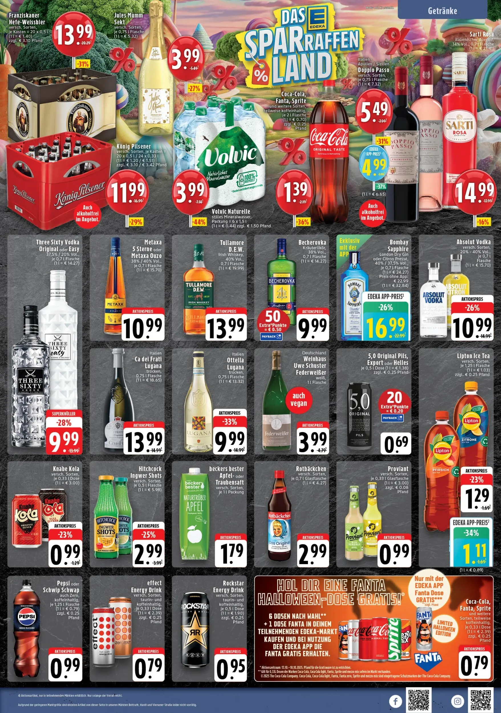 Edeka prospekt Wegberg	 (ab 13.10.2025) » Angebote Online | Seite: 7 | Produkte: Schwip schwap, Pfirsich, Vodka, Gin