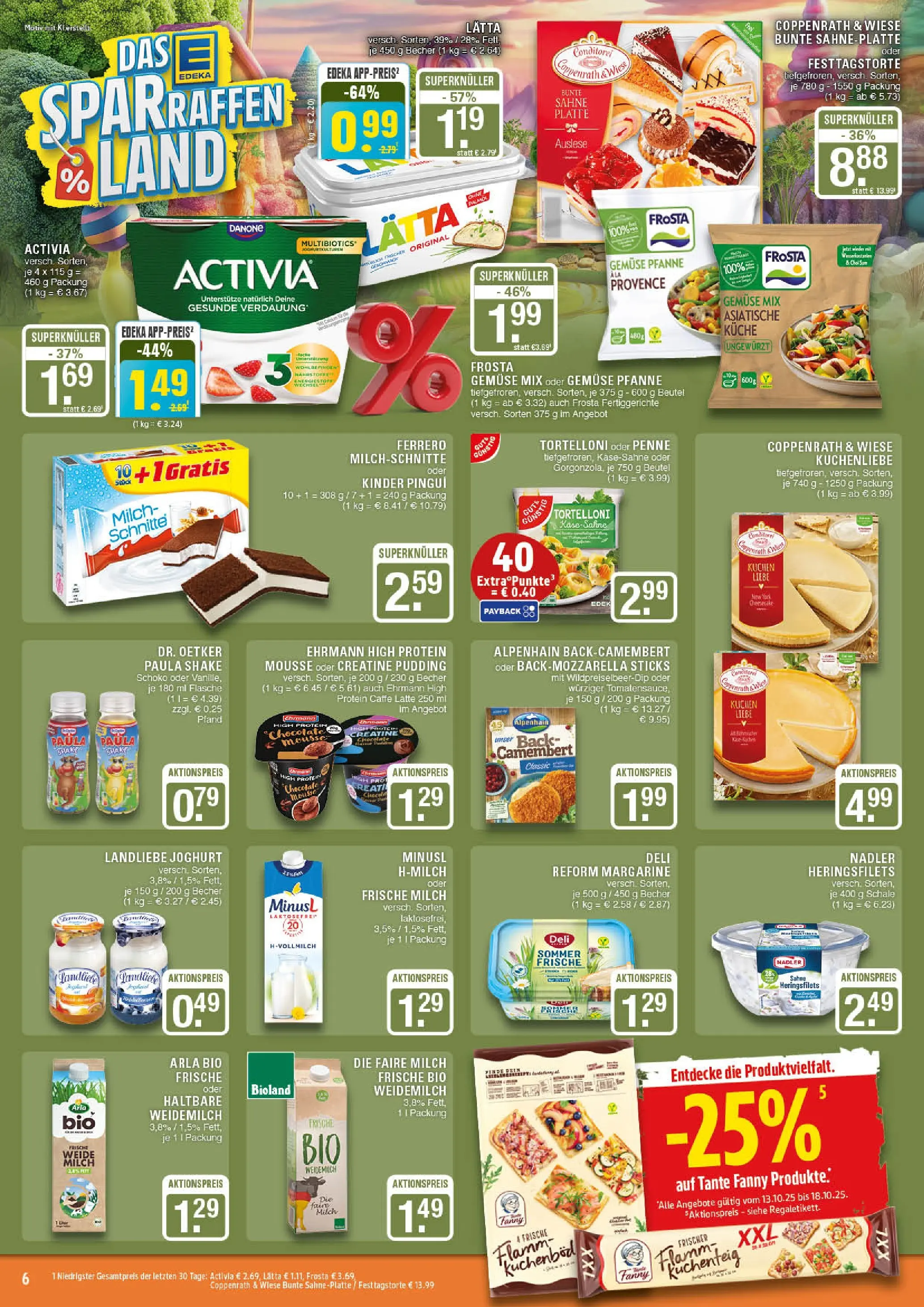Edeka prospekt Marl	 (ab 13.10.2025) » Angebote Online | Seite: 6 | Produkte: Pudding, Lätta, Pasta, Kuchen