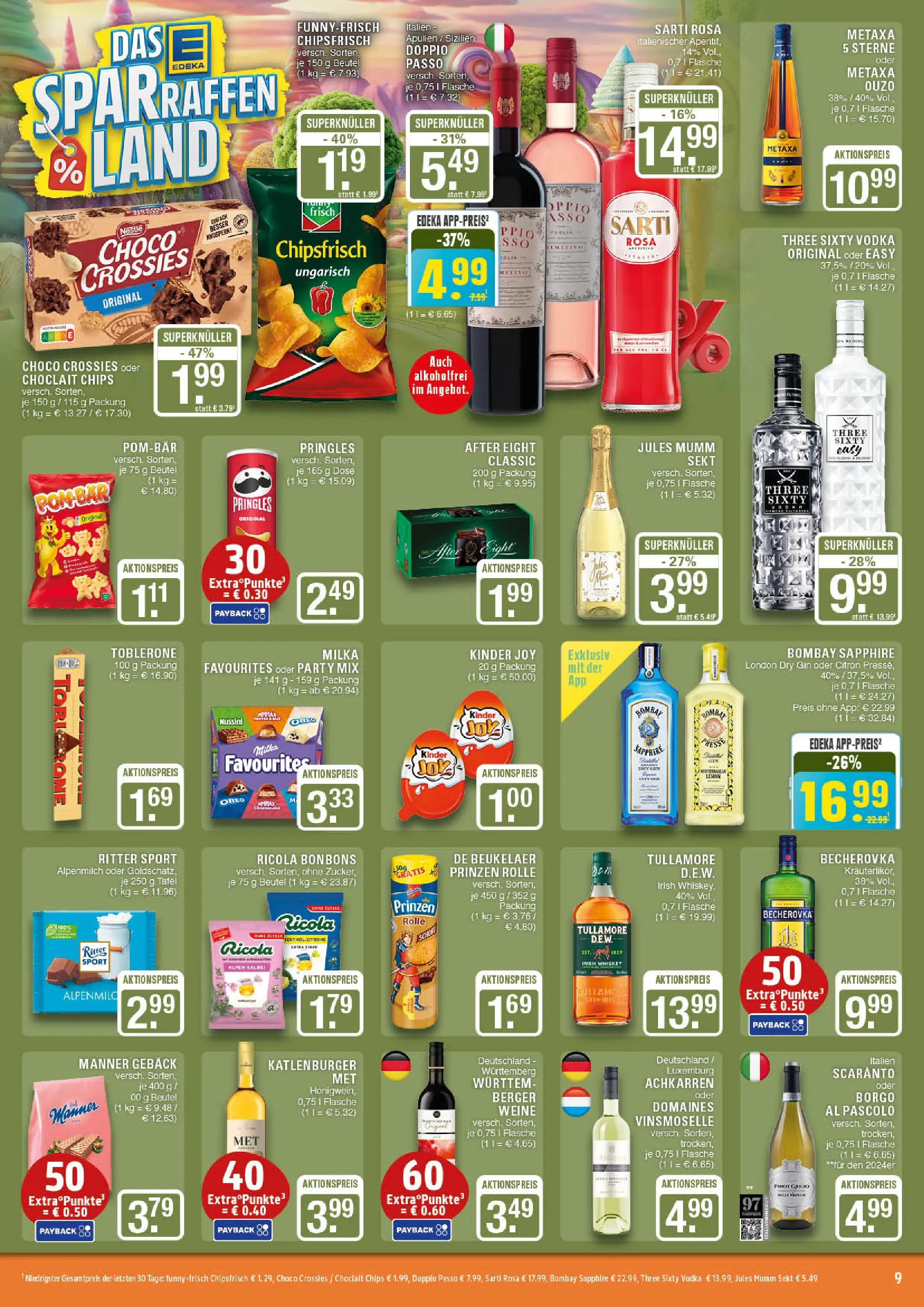 Edeka prospekt Marl	 (ab 13.10.2025) » Angebote Online | Seite: 9 | Produkte: Ritter sport, POM-BÄR, Metaxa, Whiskey