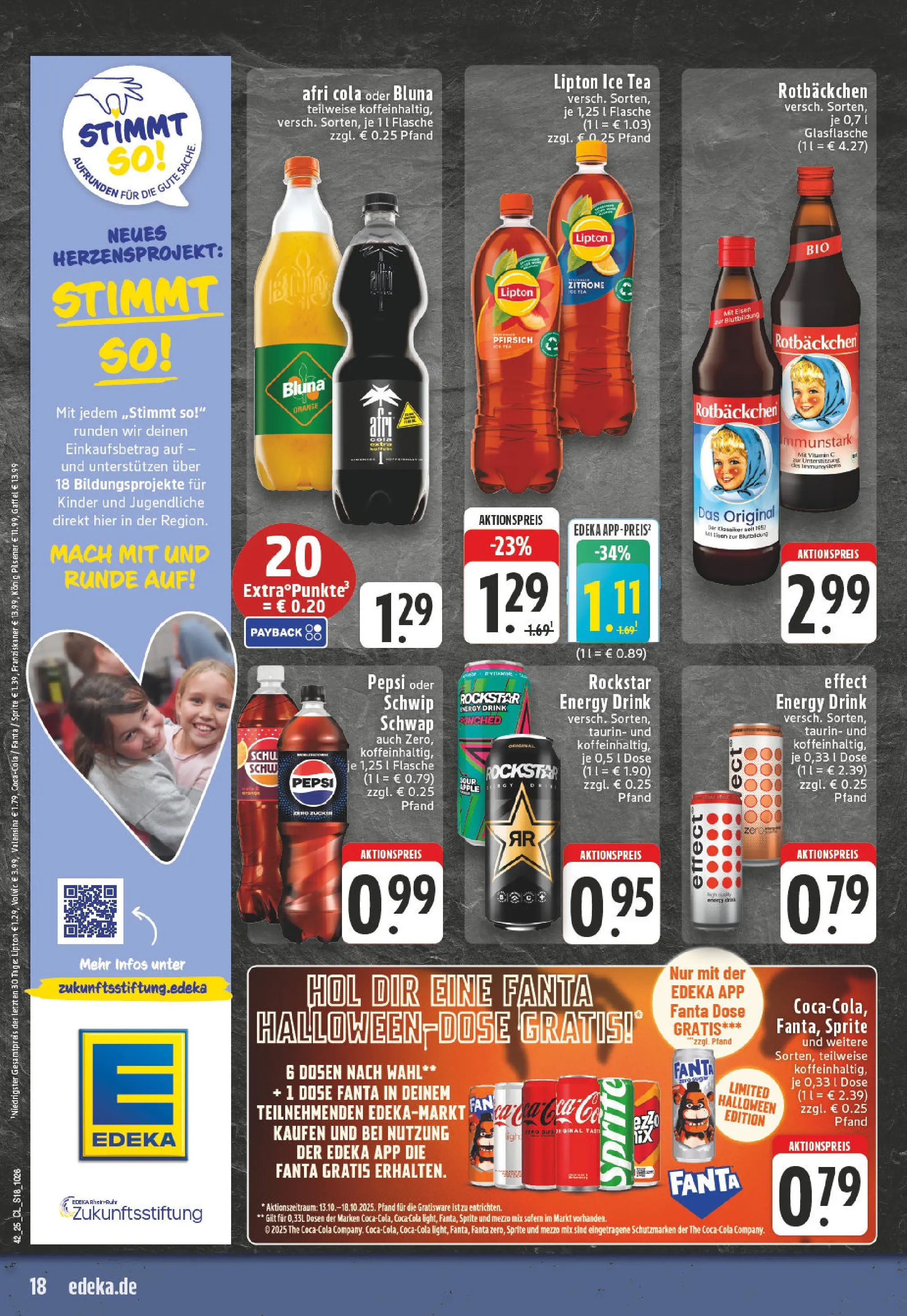 Edeka prospekt Koblenz	 (ab 13.10.2025) » Angebote Online | Seite: 18 | Produkte: Fanta, Konig pilsener, Cola, Schwip schwap