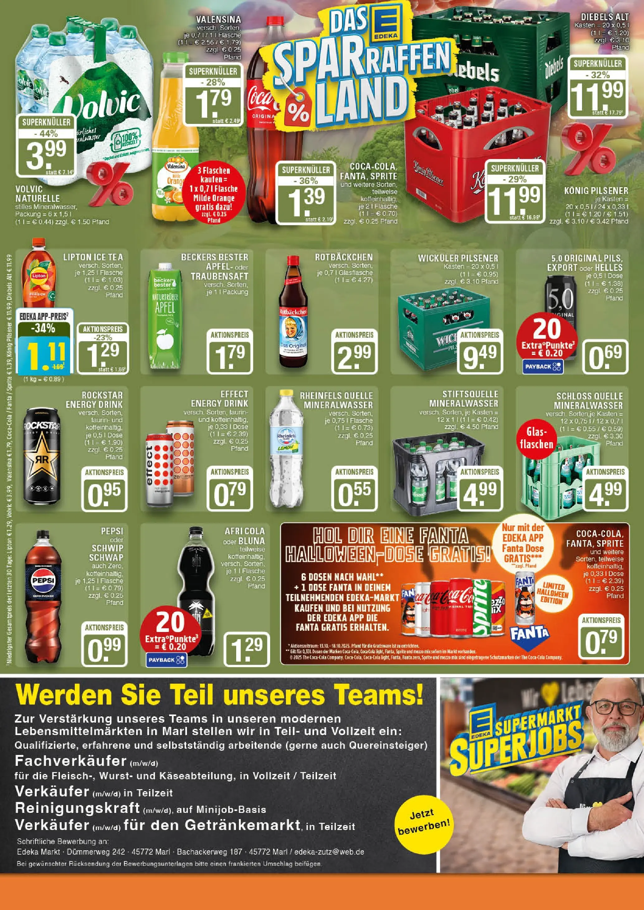 Edeka prospekt Marl	 (ab 13.10.2025) » Angebote Online | Seite: 12 | Produkte: Rockstar energy, Fanta, Cola, Rockstar