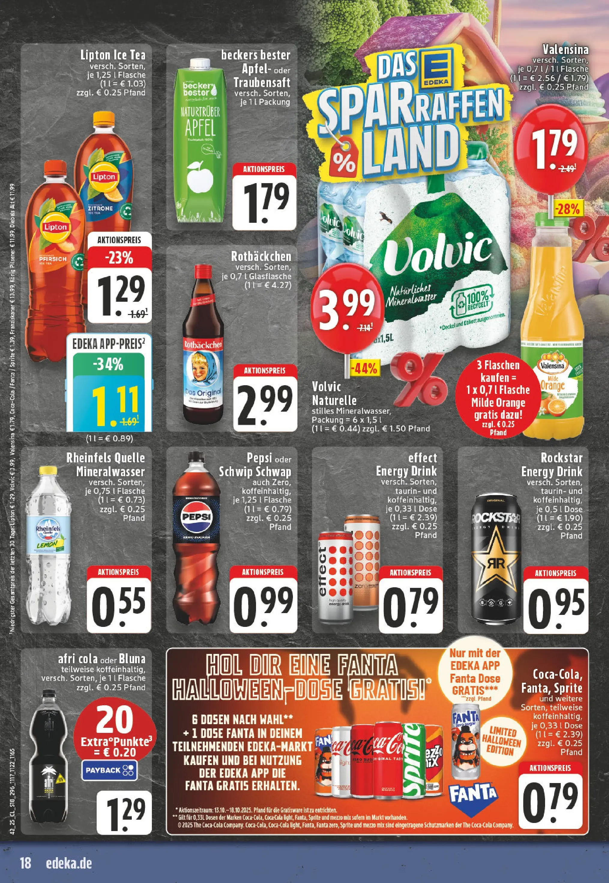 Edeka prospekt Thuine	 (ab 13.10.2025) » Angebote Online | Seite: 18 | Produkte: Konig pilsener, Energy, Mineralwasser, Zitrone
