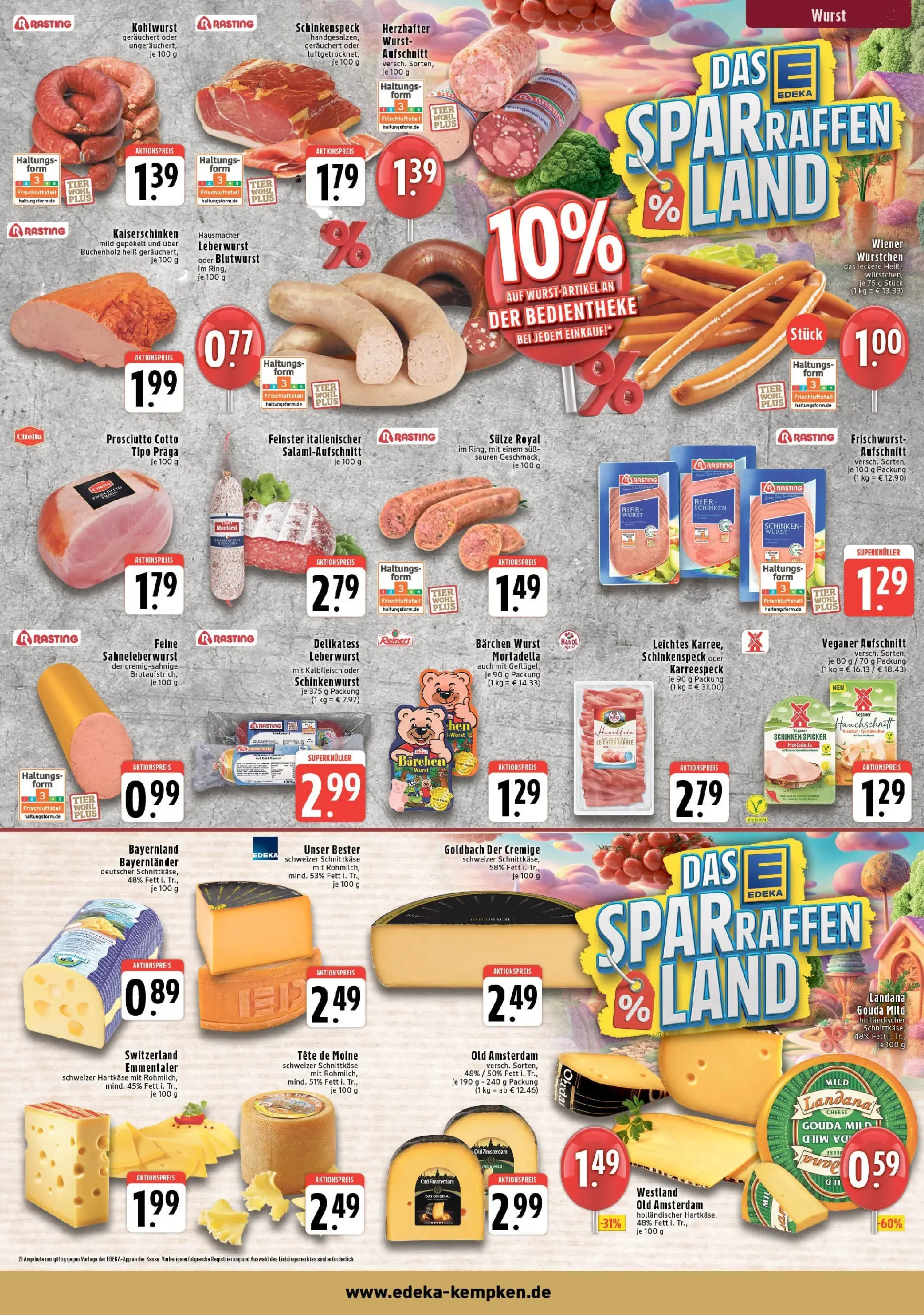 Edeka prospekt Krefeld - Hüls	 (ab 13.10.2025) » Angebote Online | Seite: 3 | Produkte: Wiener wurstchen, Bier, Gouda, Schinken