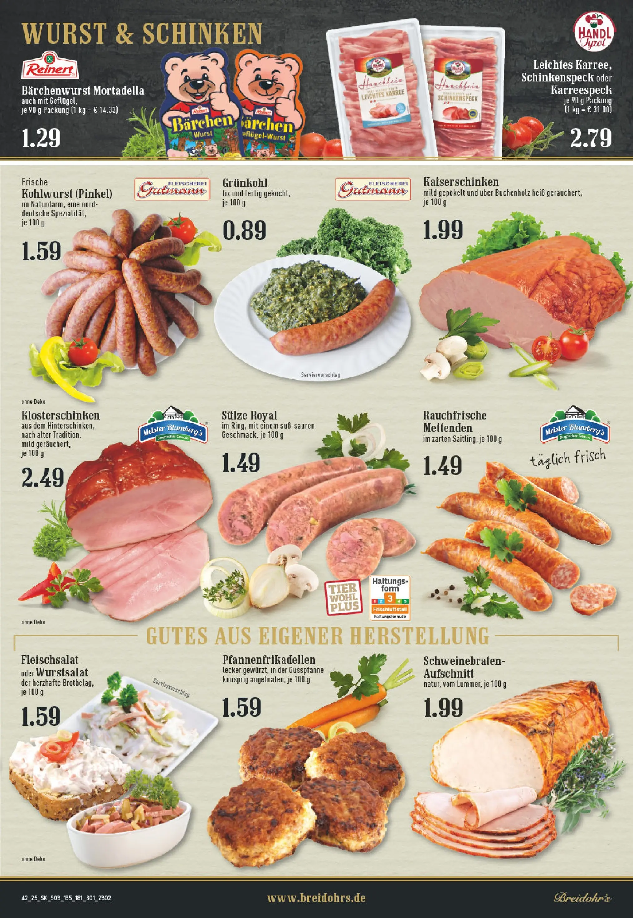 Edeka prospekt Rösrath	 (ab 13.10.2025) » Angebote Online | Seite: 3 | Produkte: Wurst, Schinken