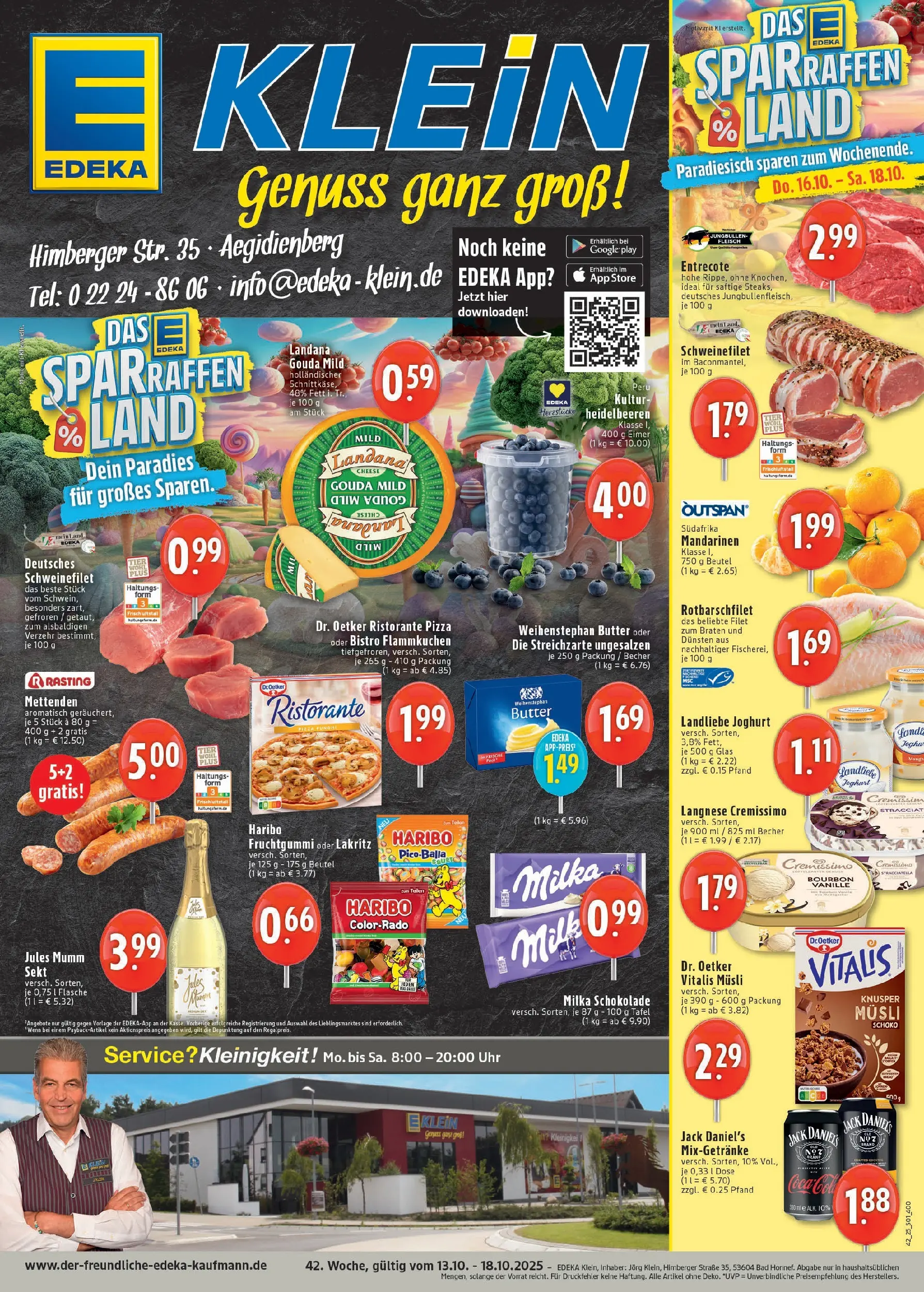Edeka prospekt Bad Honnef	 (ab 13.10.2025) » Angebote Online | Seite: 1 | Produkte: Mumm sekt, Jules mumm, Pizza, Bourbon