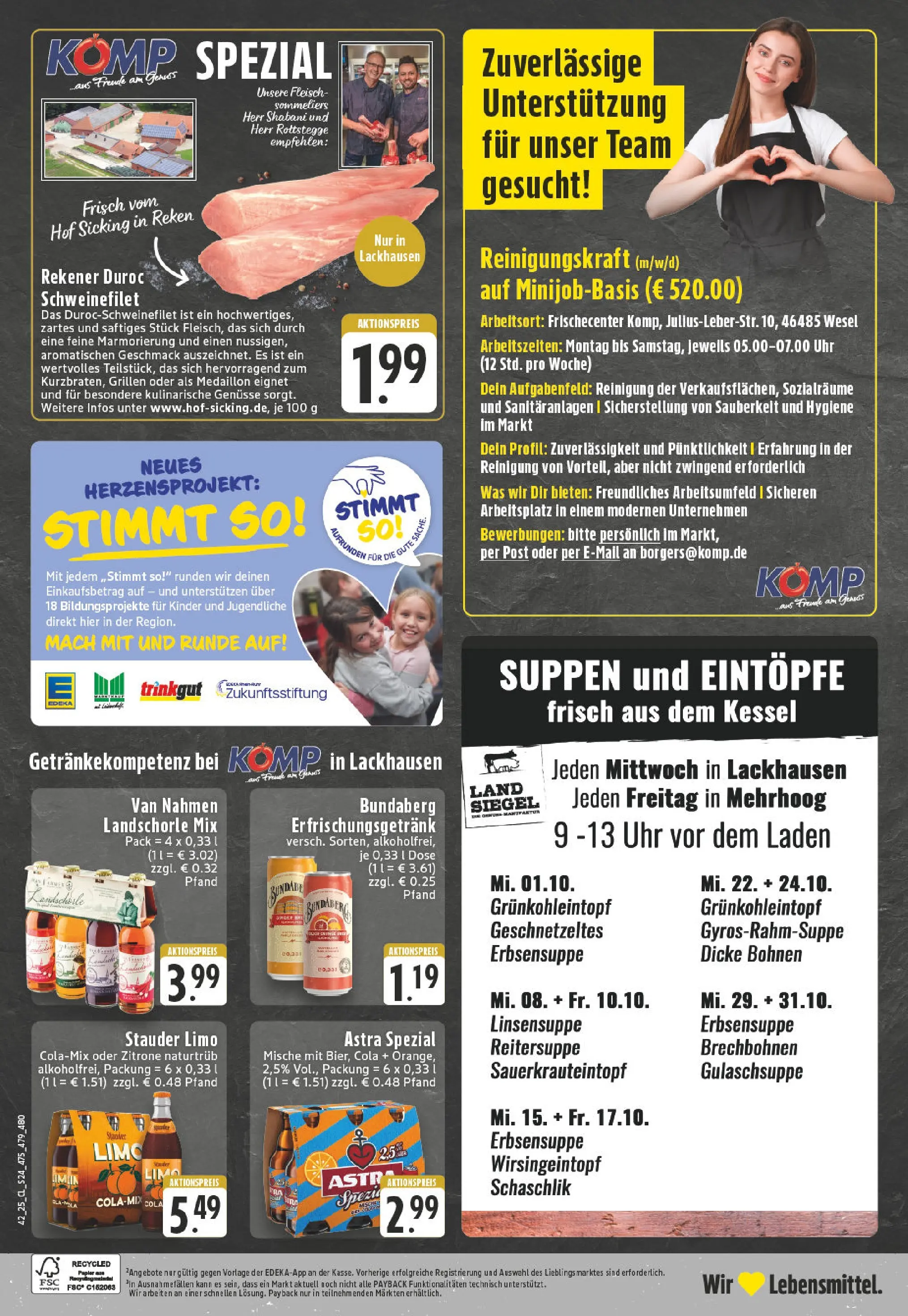 Edeka prospekt Hamminkeln -Mehrhoog	 (ab 13.10.2025) » Angebote Online | Seite: 24 | Produkte: Cola, Zitrone, Fleisch, Uhr