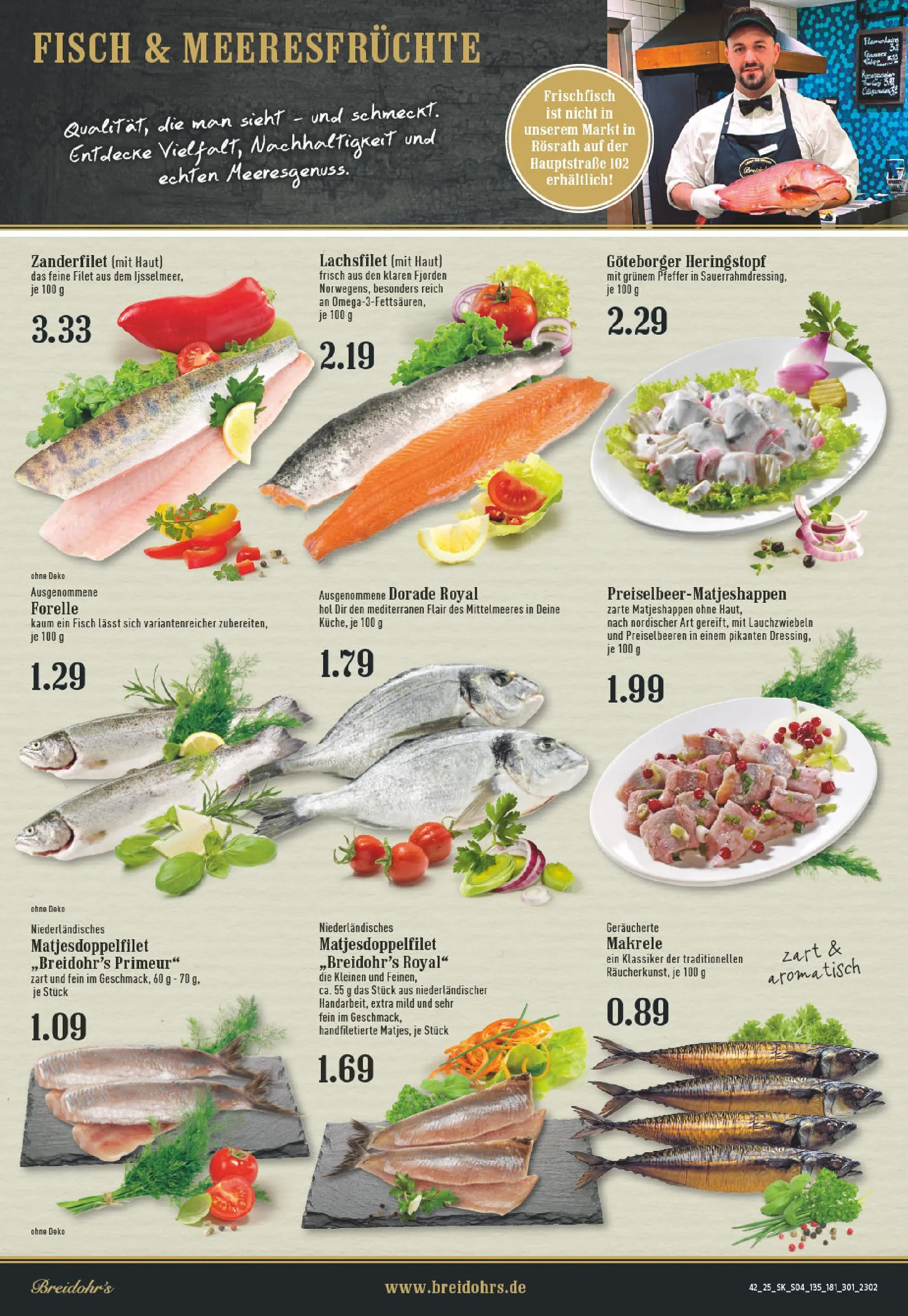 Edeka prospekt Rösrath	 (ab 13.10.2025) » Angebote Online | Seite: 4 | Produkte: Dorade, Fisch, Pfeffer, Meeresfrüchte