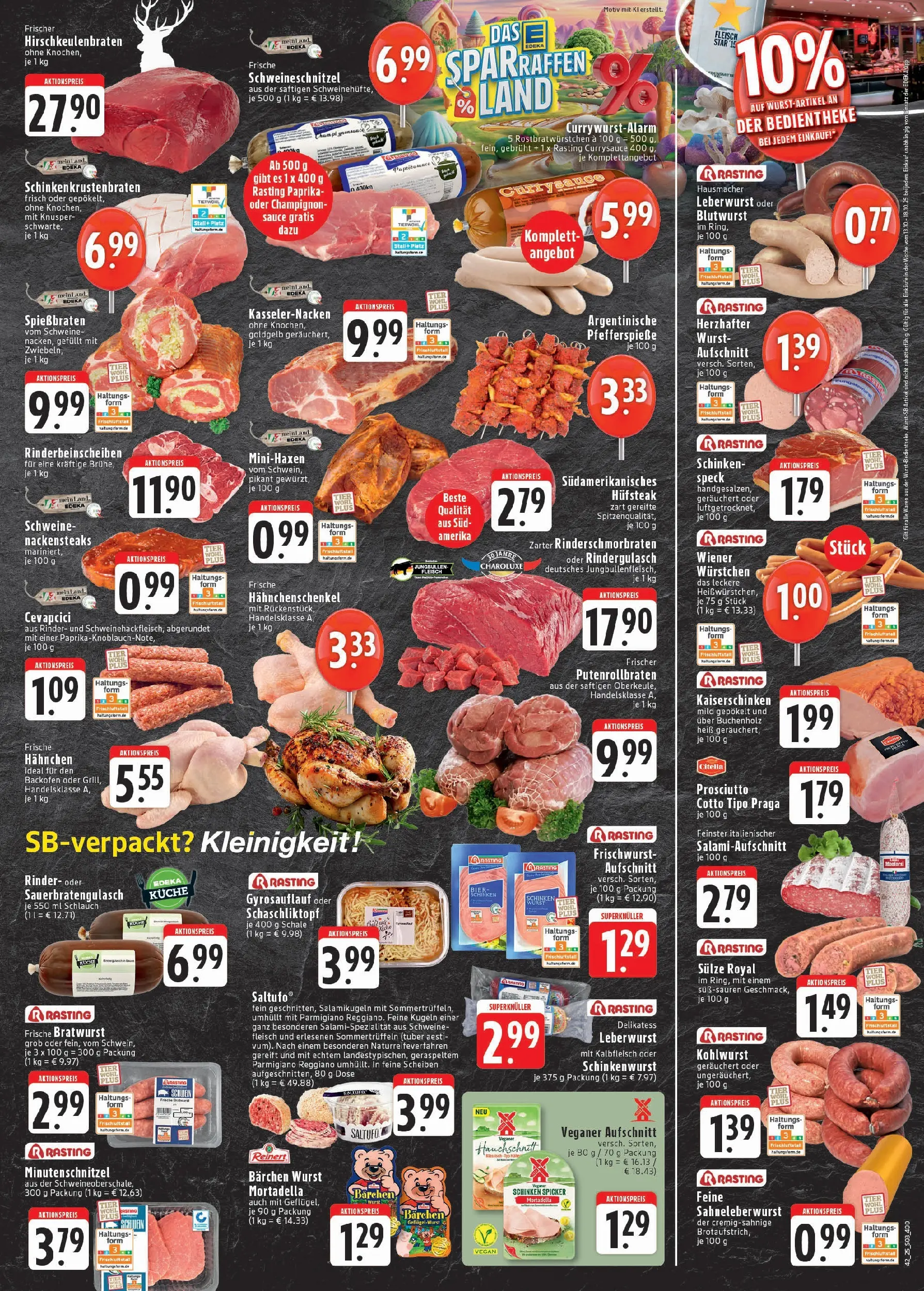 Edeka prospekt Bad Honnef	 (ab 13.10.2025) » Angebote Online | Seite: 3 | Produkte: Bratwurst, Küche, Schnitzel, Fleisch
