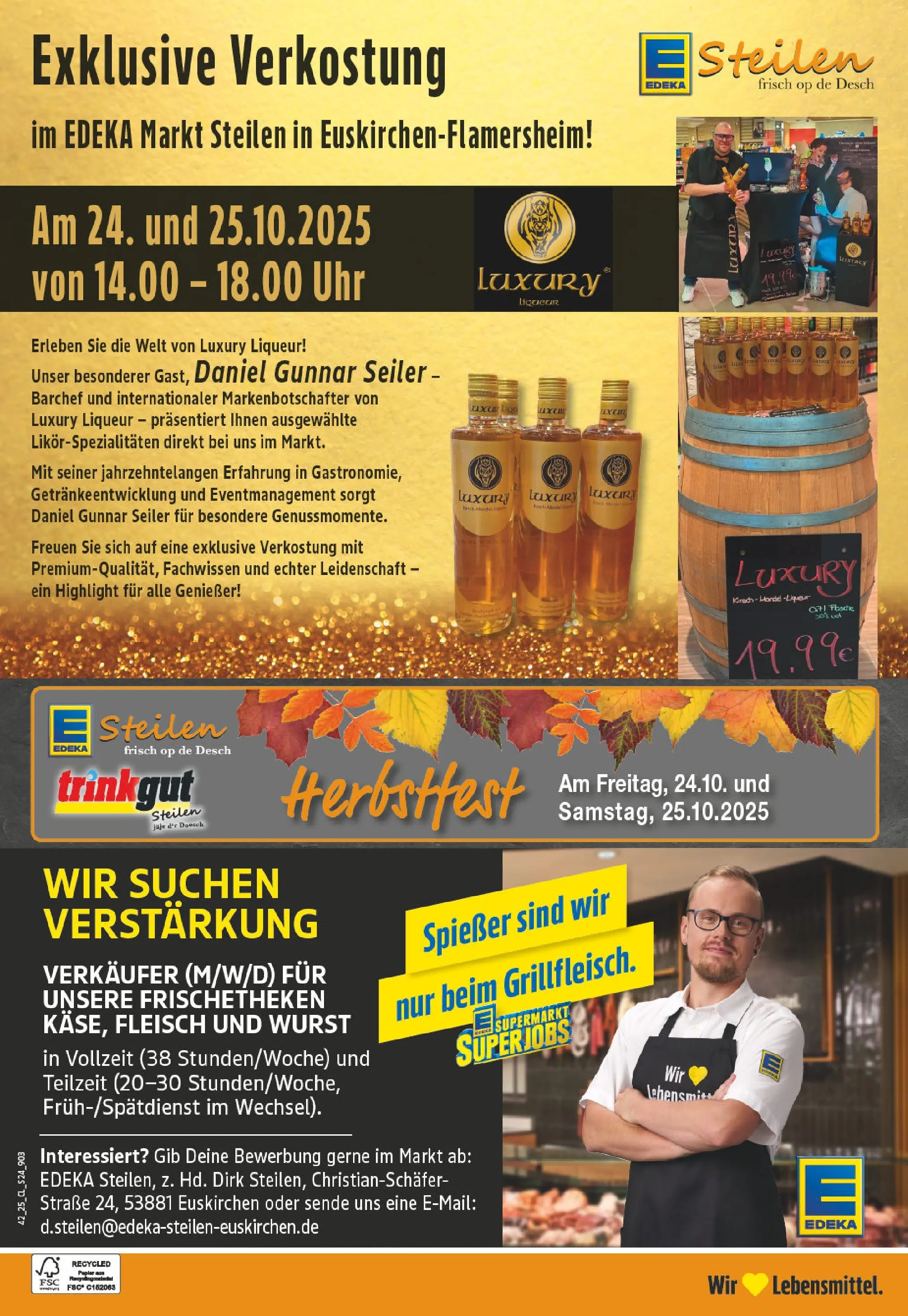 Edeka prospekt Euskirchen	 (ab 13.10.2025) » Angebote Online | Seite: 24 | Produkte: Wurst, Fleisch, Uhr