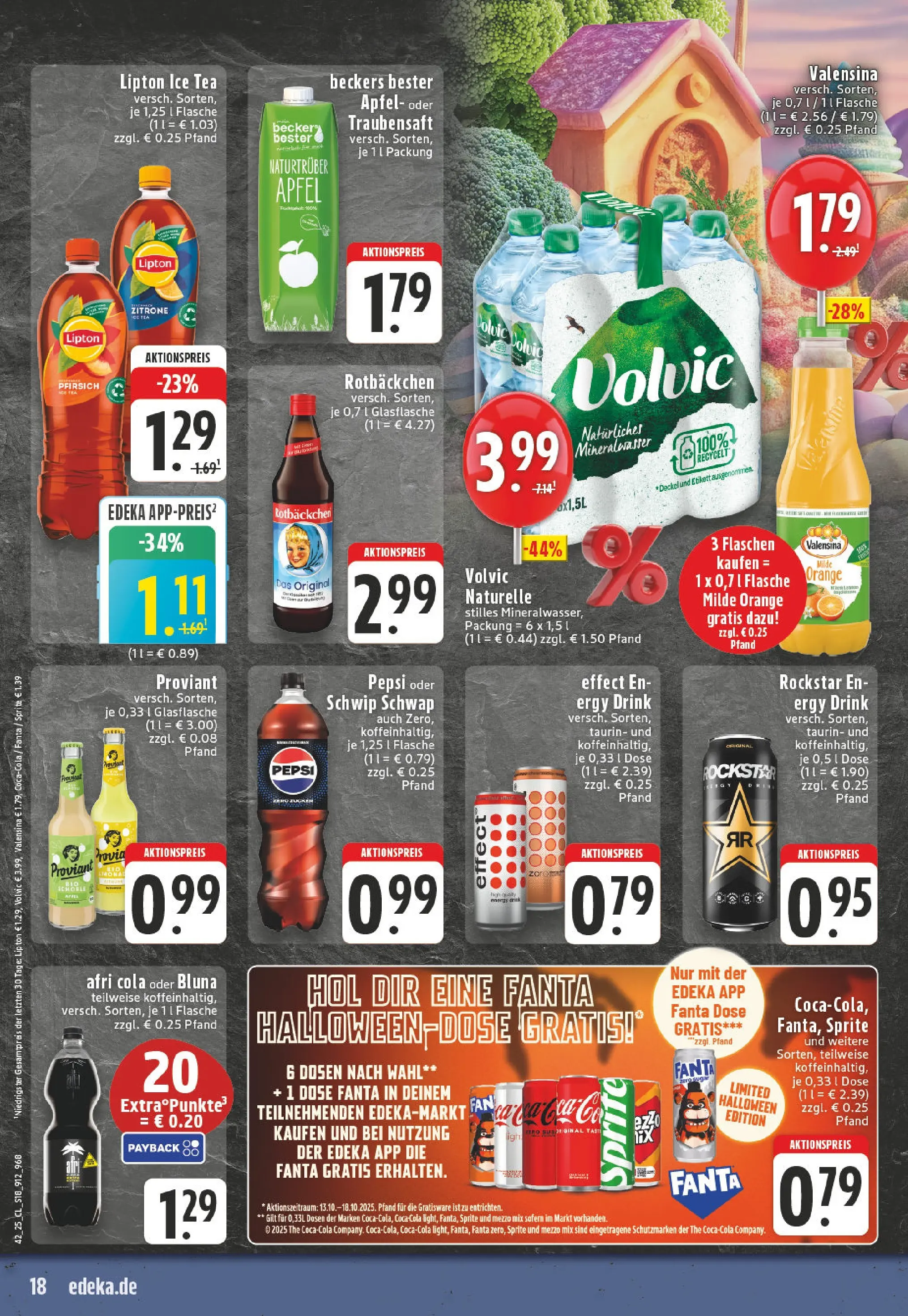 Edeka prospekt Beckum	 (ab 13.10.2025) » Angebote Online | Seite: 18 | Produkte: Mezzo mix, Rockstar, Zitrone, Pepsi