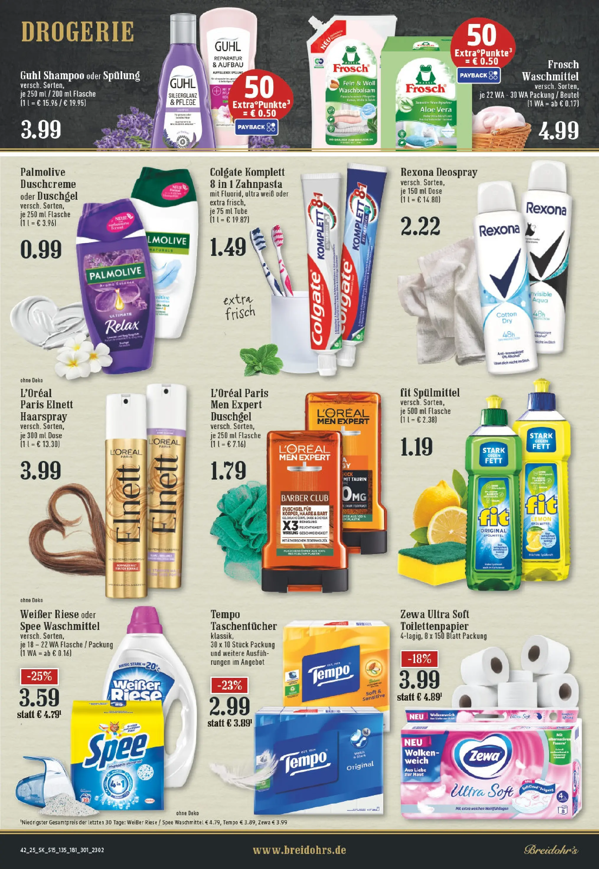 Edeka prospekt Rösrath	 (ab 13.10.2025) » Angebote Online | Seite: 15 | Produkte: Shampoo, Haarspray, Zahnpasta, Tempo