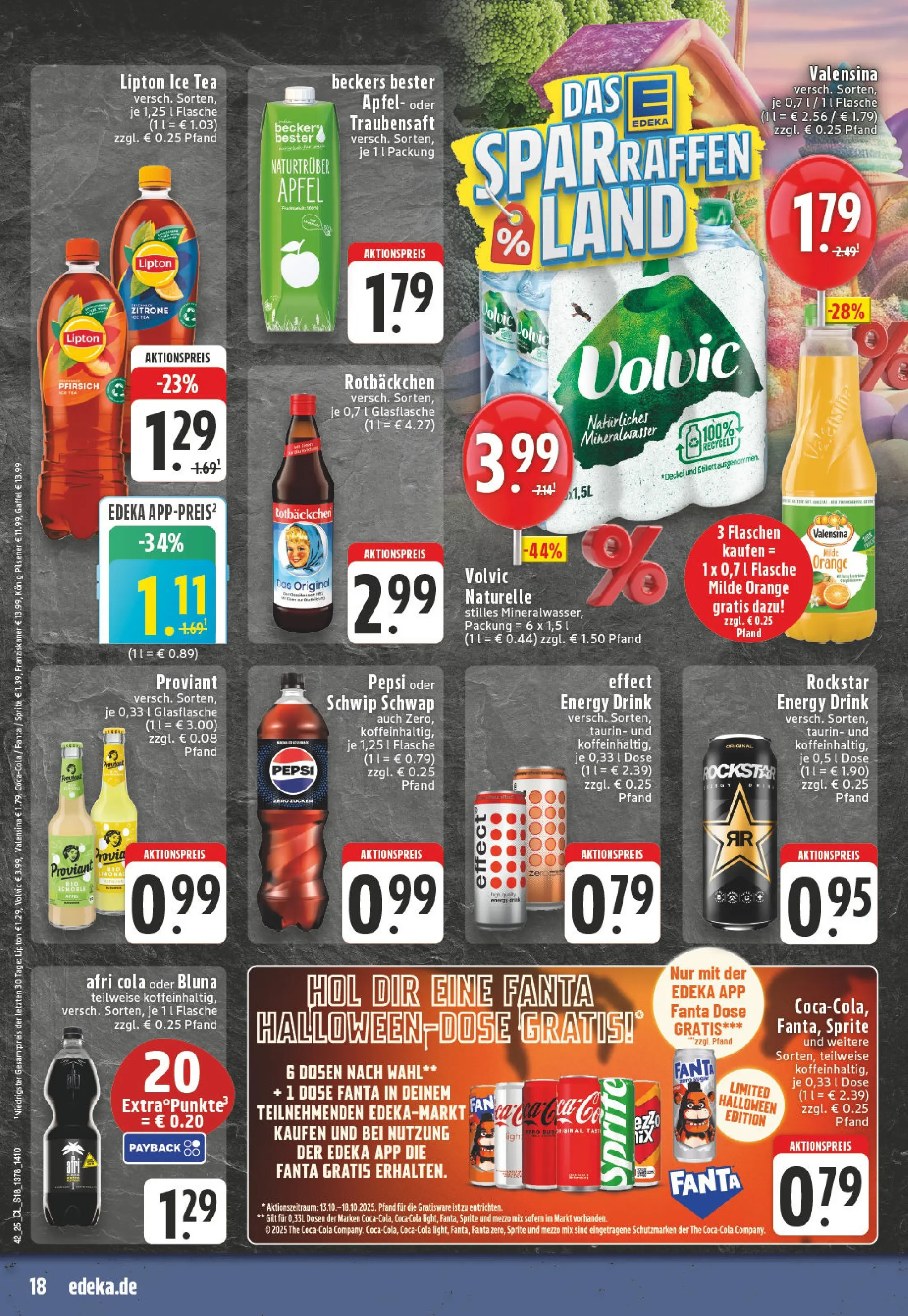 Edeka prospekt Ransbach-Baumbach	 (ab 13.10.2025) » Angebote Online | Seite: 18 | Produkte: Konig pilsener, Sprite, Cola, Mineralwasser