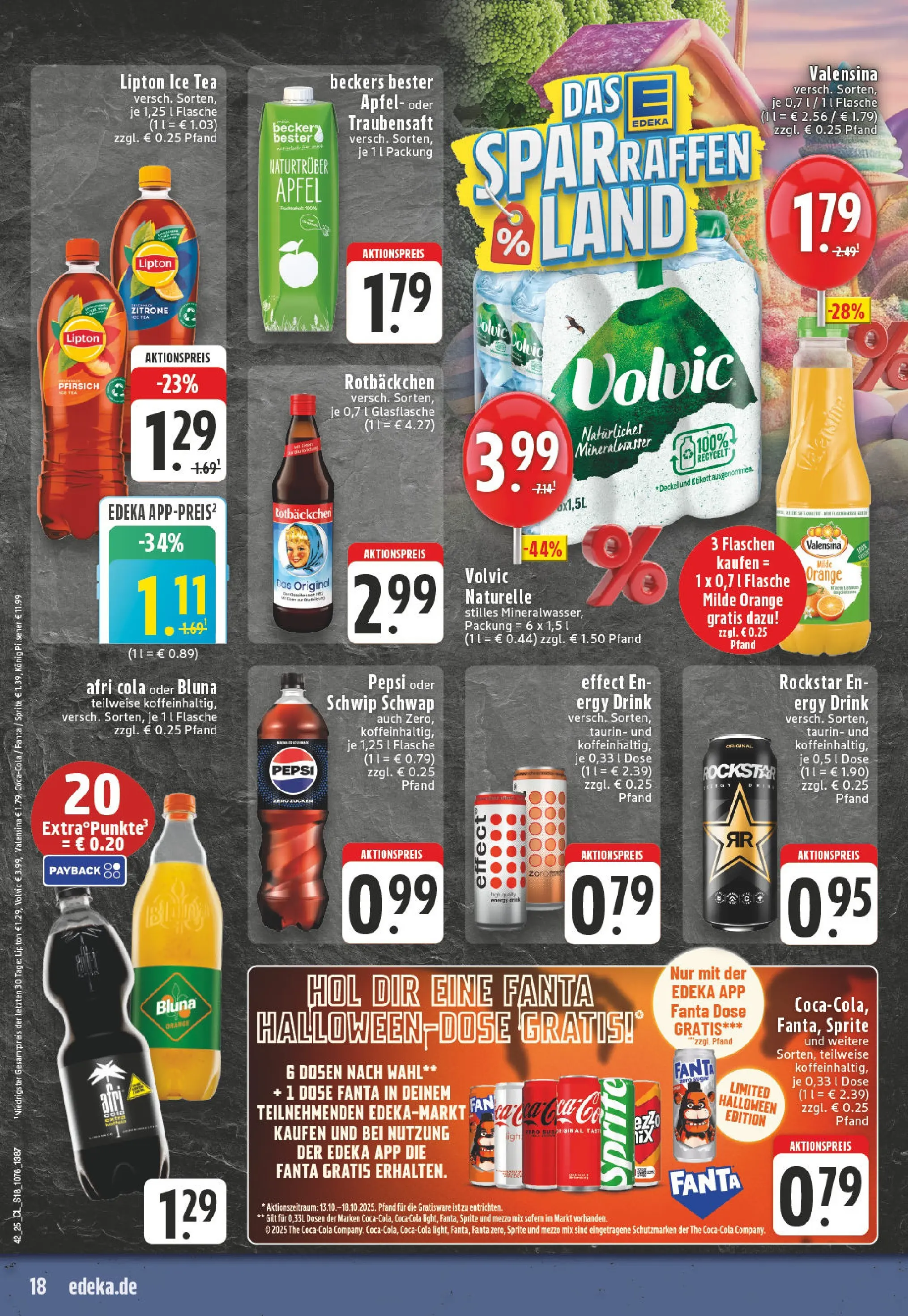 Edeka prospekt Herne	 (ab 13.10.2025) » Angebote Online | Seite: 18 | Produkte: Sprite, Cola, Schwip schwap, Pepsi