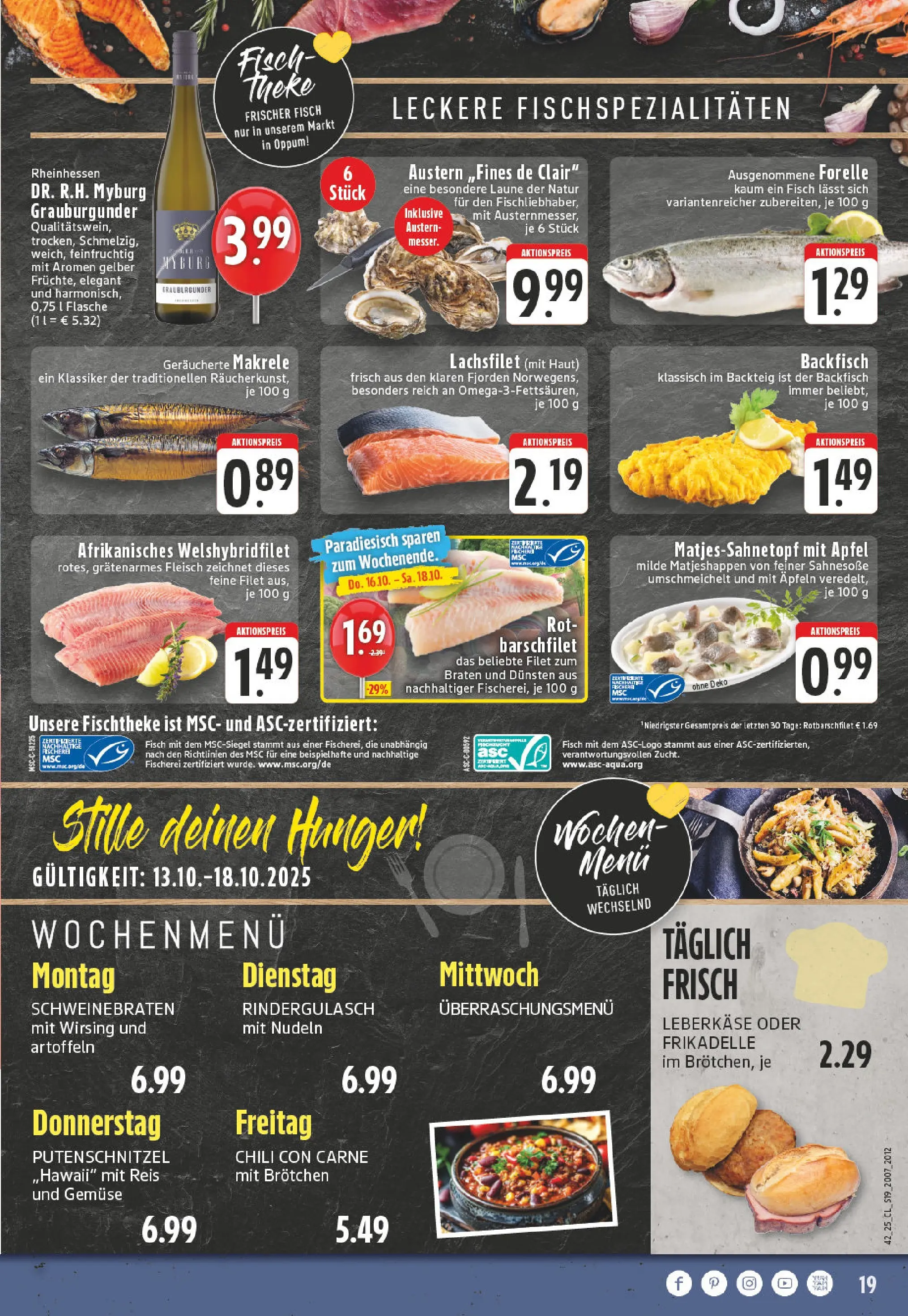 Edeka prospekt Krefeld	 (ab 13.10.2025) » Angebote Online | Seite: 19 | Produkte: Theke, Apple, Reis, Fleisch