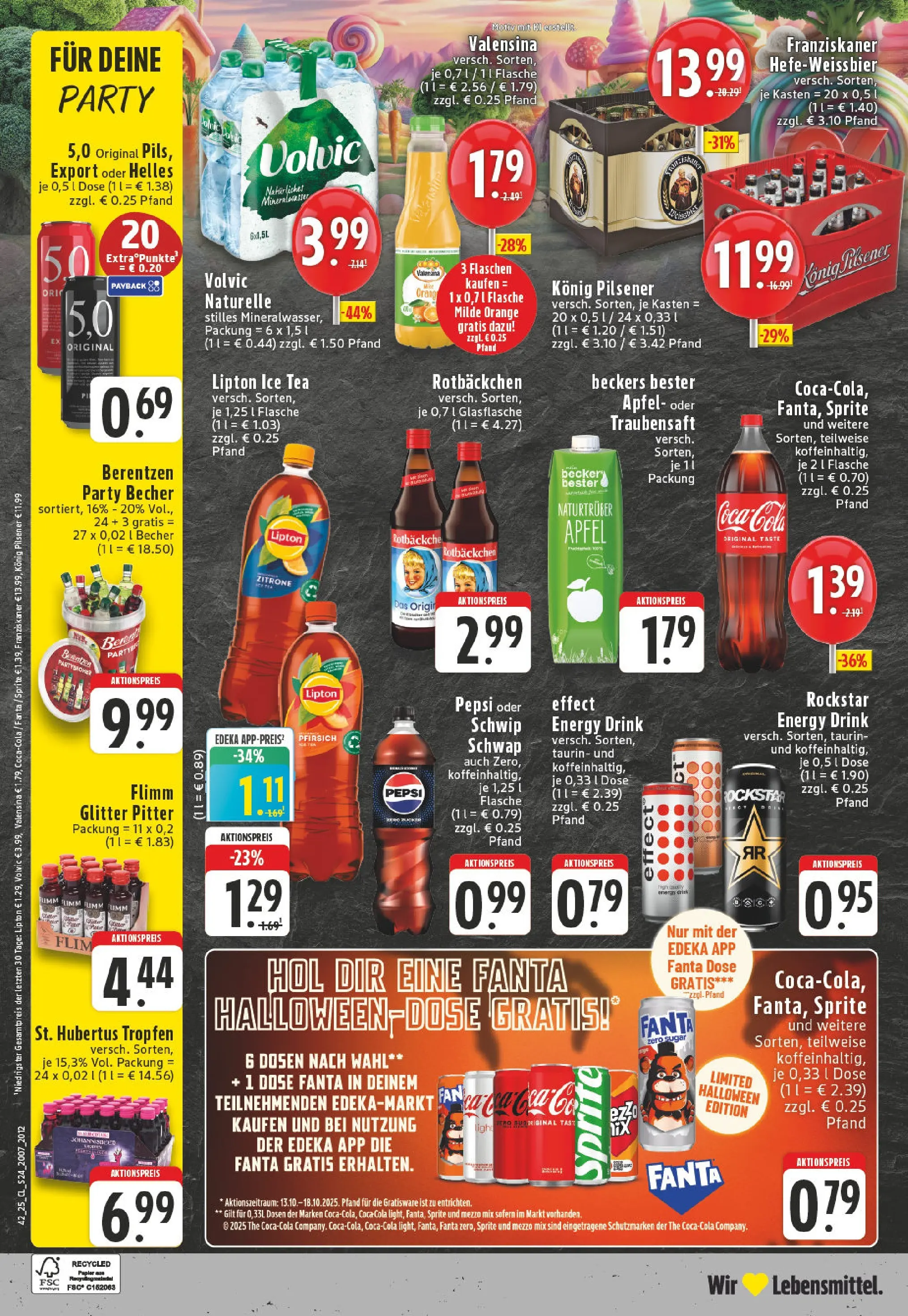 Edeka prospekt Krefeld	 (ab 13.10.2025) » Angebote Online | Seite: 24 | Produkte: Fanta, Energy, Äpfel, Volvic
