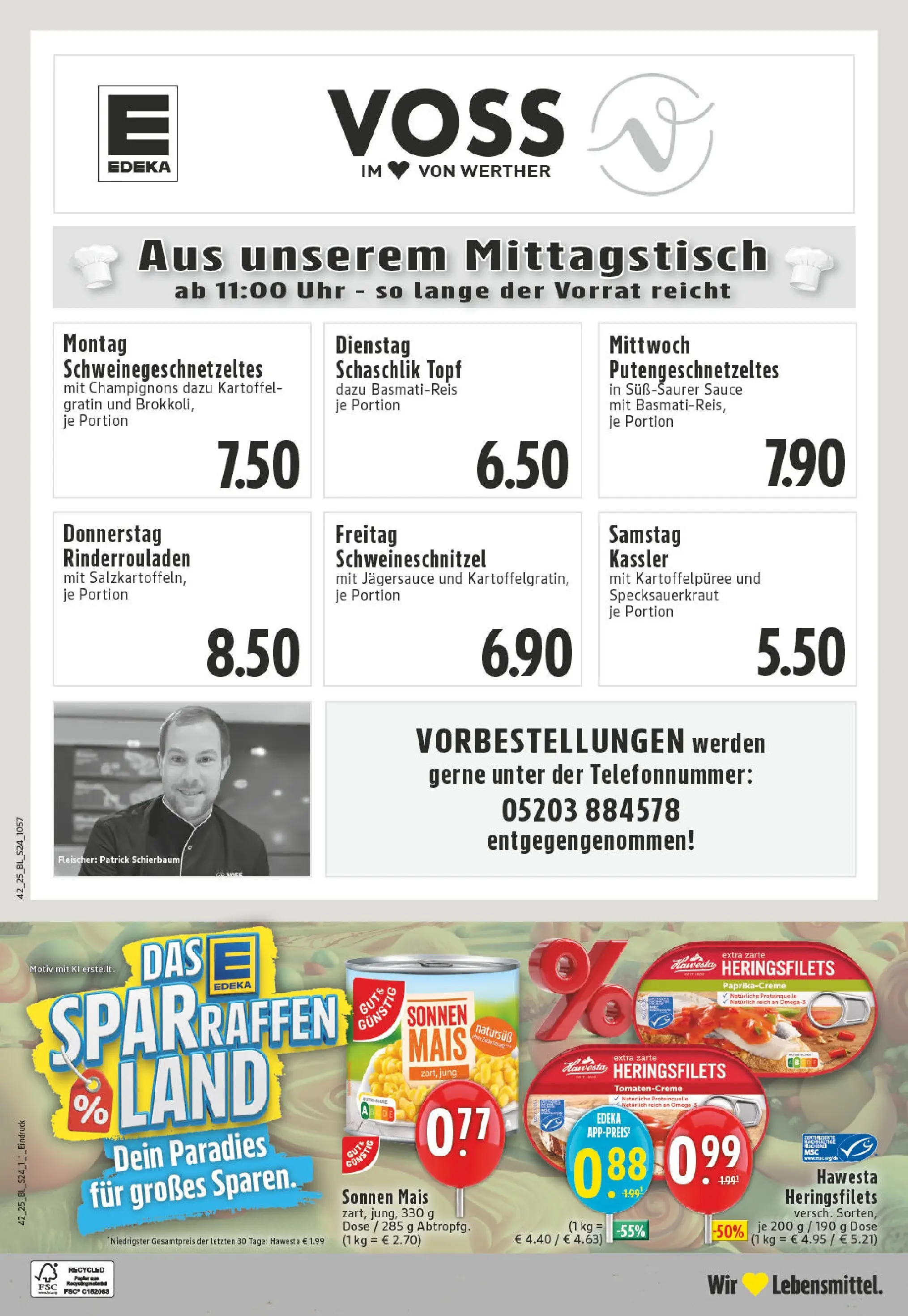 Edeka prospekt Werther	 (ab 13.10.2025) » Angebote Online | Seite: 24 | Produkte: Rinderrouladen, Basmatireis, Champignons, Uhr