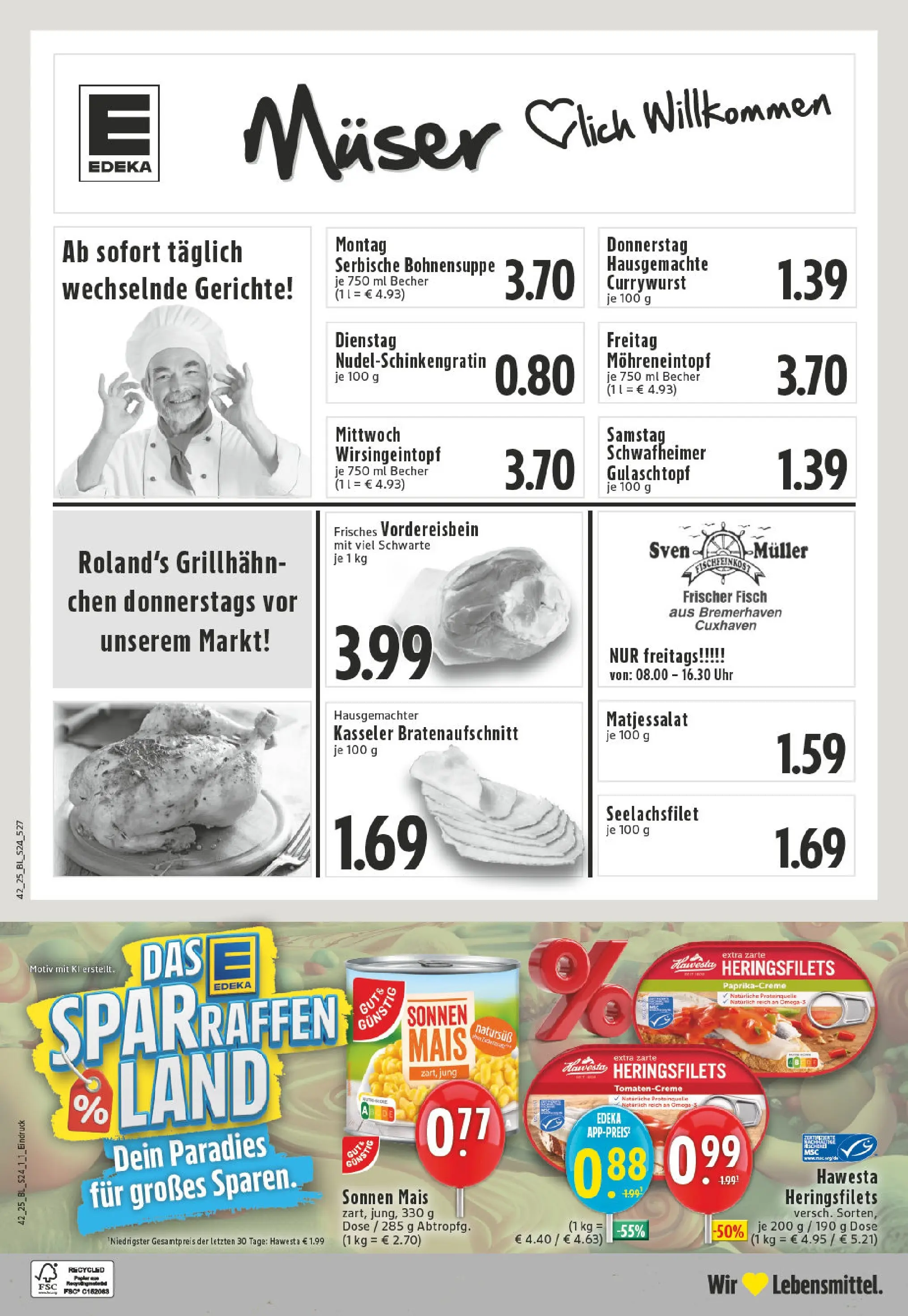 Edeka prospekt Moers	 (ab 13.10.2025) » Angebote Online | Seite: 24 | Produkte: Fisch, Uhr