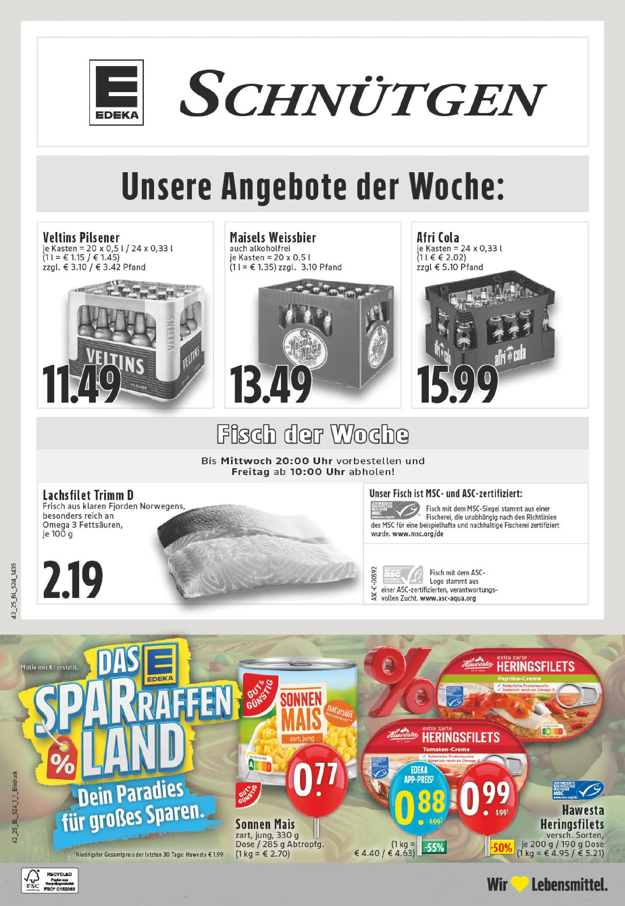 Edeka prospekt Lennestadt	 (ab 13.10.2025) » Angebote Online | Seite: 24 | Produkte: Cola, Fisch, Uhr, Veltins