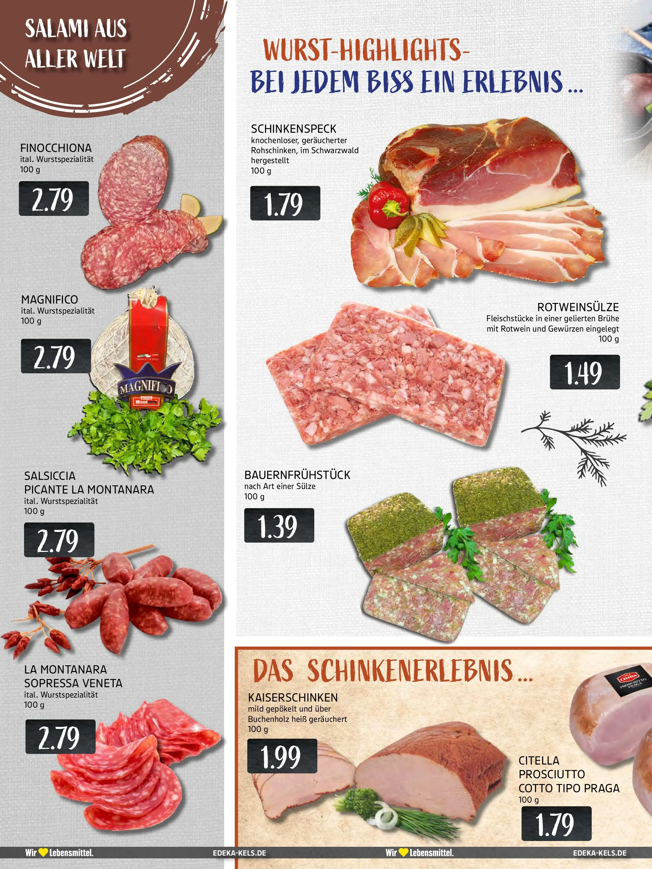 Edeka prospekt Ratingen-Hösel	 (ab 13.10.2025) » Angebote Online | Seite: 4 | Produkte: Rotwein, Salami