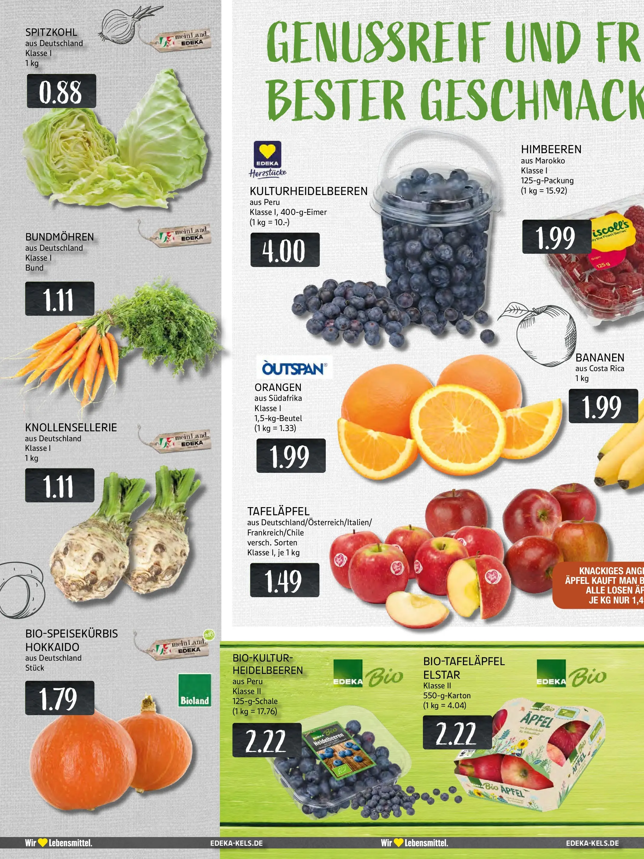 Edeka prospekt Ratingen-Hösel	 (ab 13.10.2025) » Angebote Online | Seite: 8 | Produkte: Himbeeren, Äpfel, Bananen, Orangen