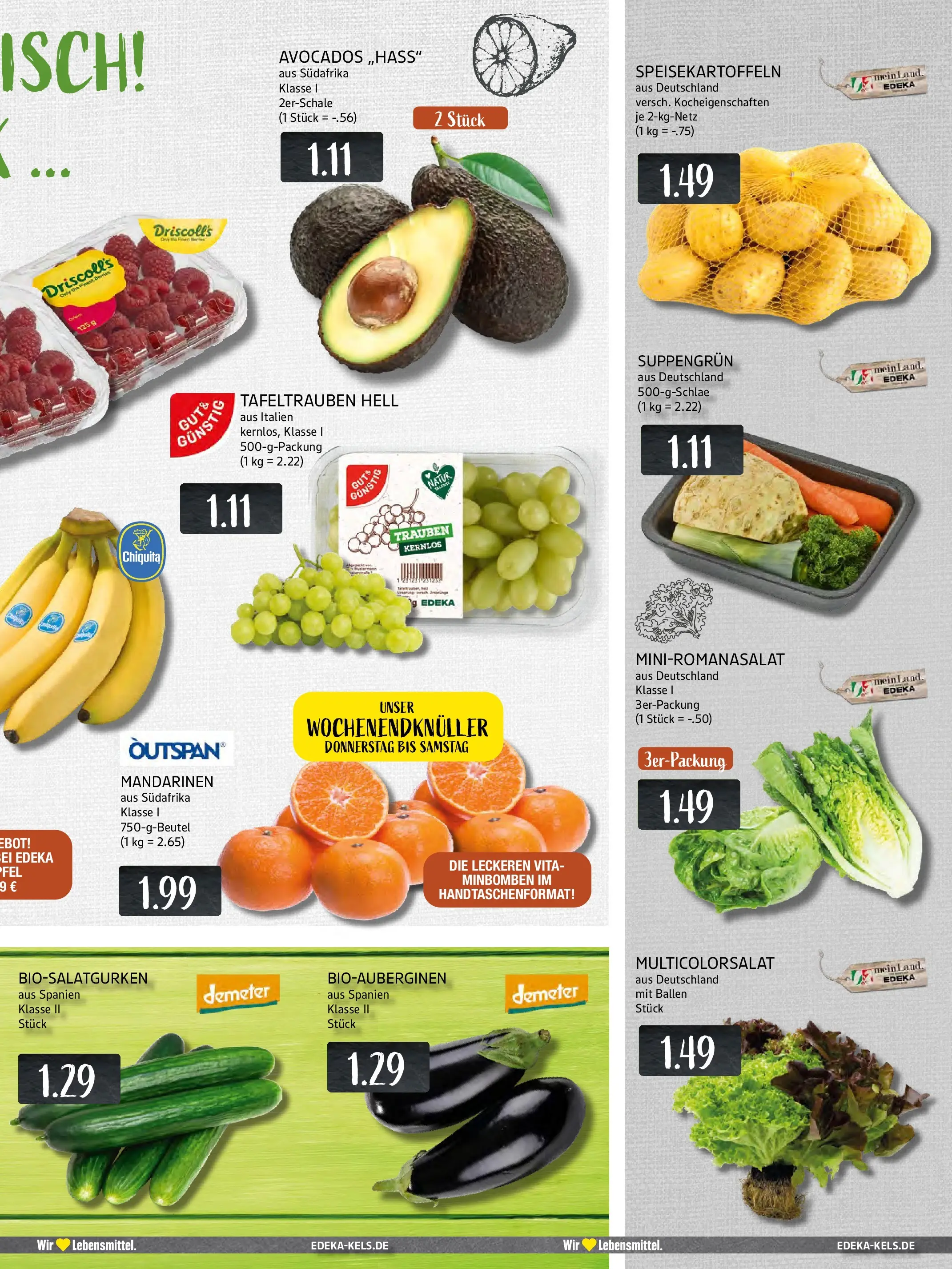 Edeka prospekt Ratingen-Hösel	 (ab 13.10.2025) » Angebote Online | Seite: 9 | Produkte: Trauben, Mandarinen