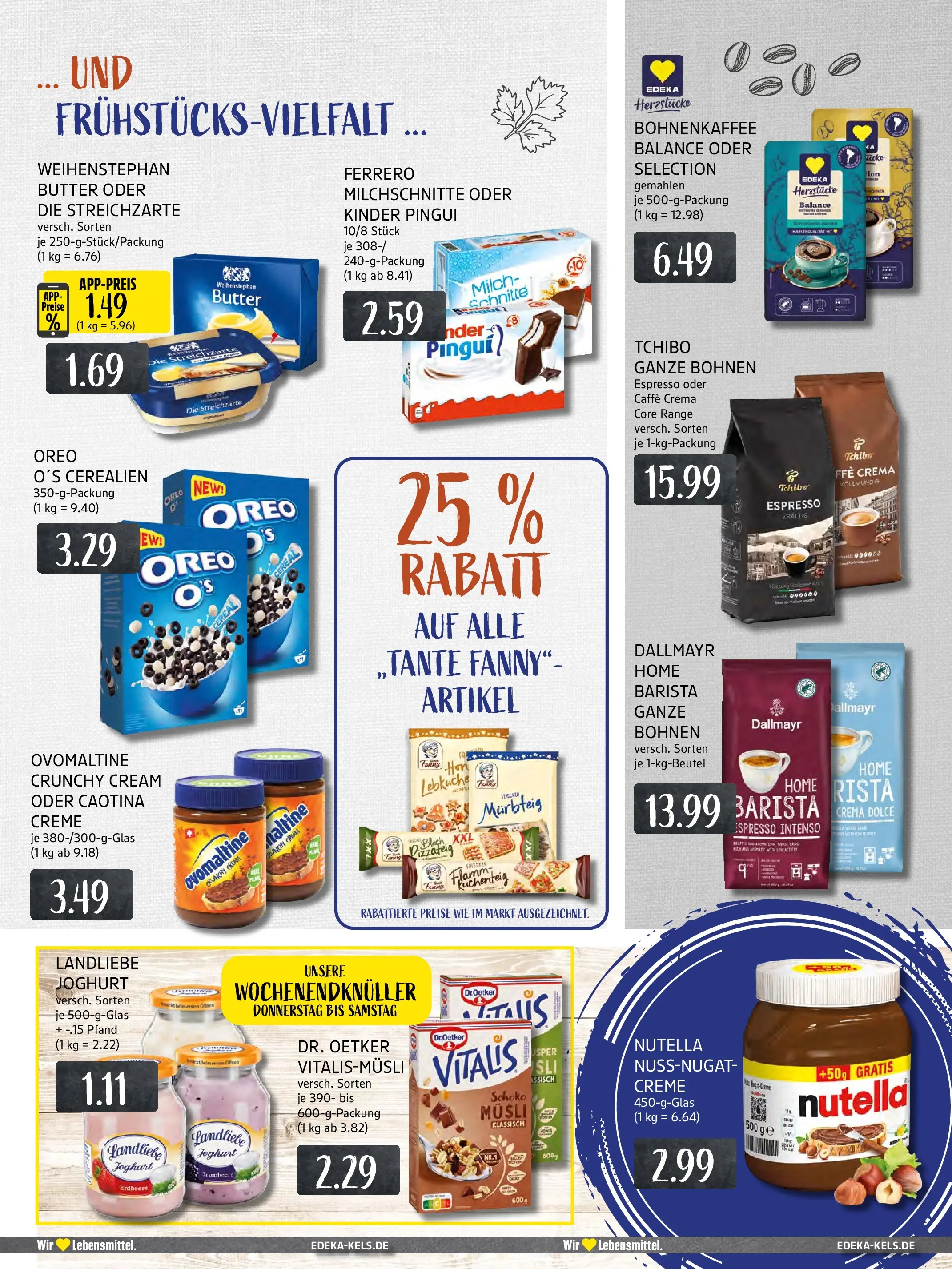 Edeka prospekt Ratingen-Hösel	 (ab 13.10.2025) » Angebote Online | Seite: 11 | Produkte: Ovomaltine, Milch, Nutella, Dallmayr