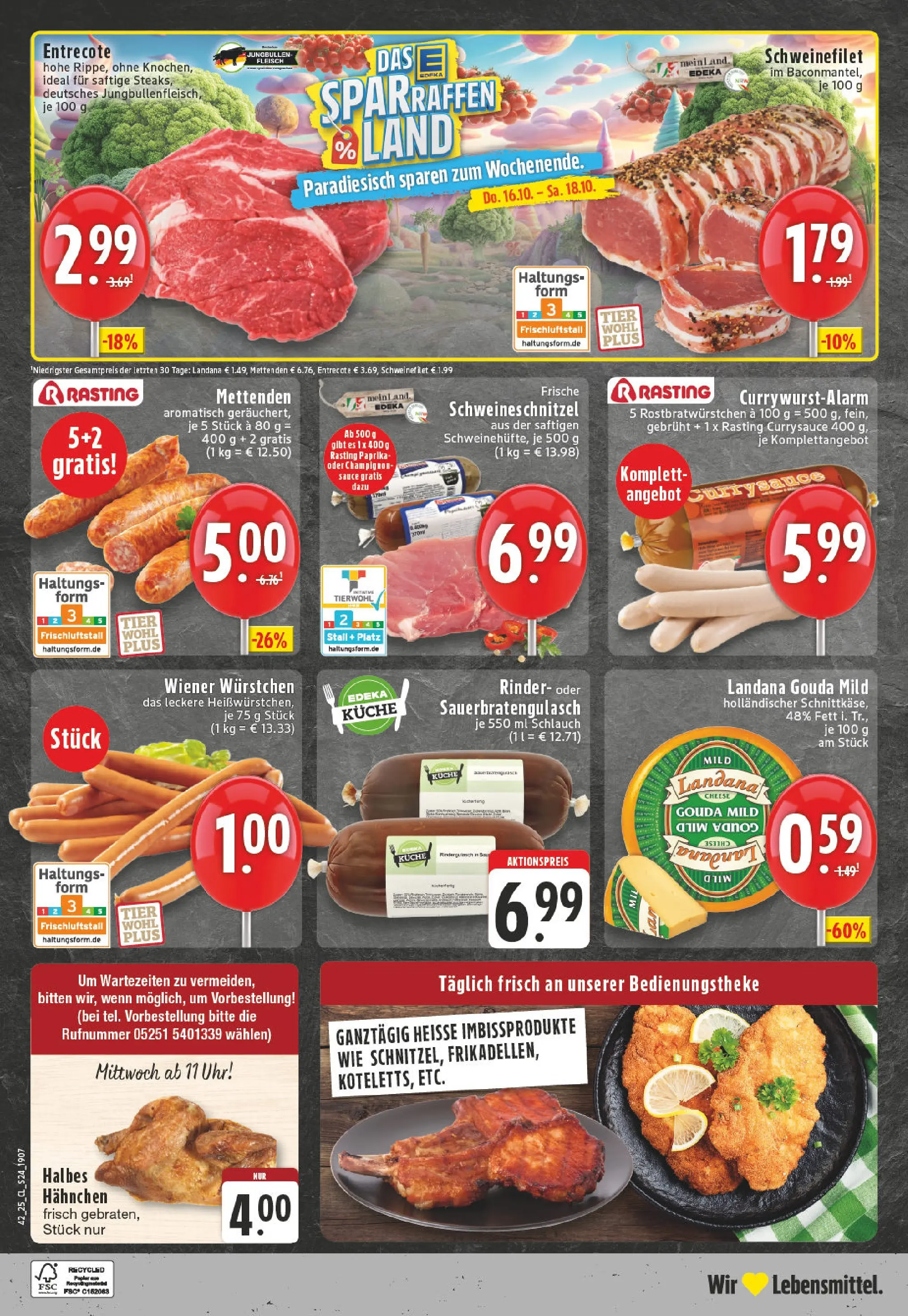 Edeka prospekt Paderborn	 (ab 13.10.2025) » Angebote Online | Seite: 24 | Produkte: Küche, Schnitzel, Steak, Uhr