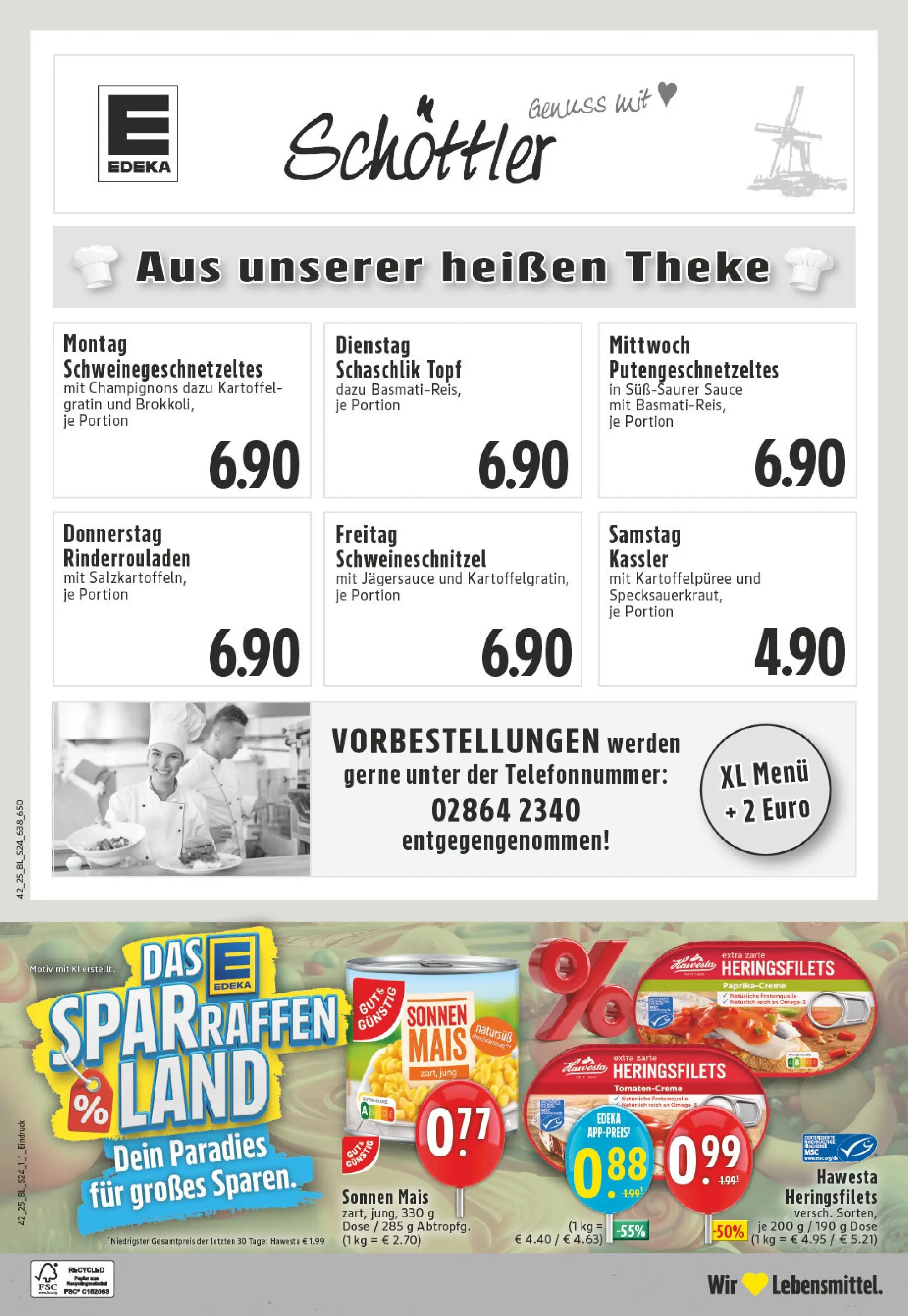 Edeka prospekt Reken	 (ab 13.10.2025) » Angebote Online | Seite: 24 | Produkte: Rinderrouladen, Theke, Champignons
