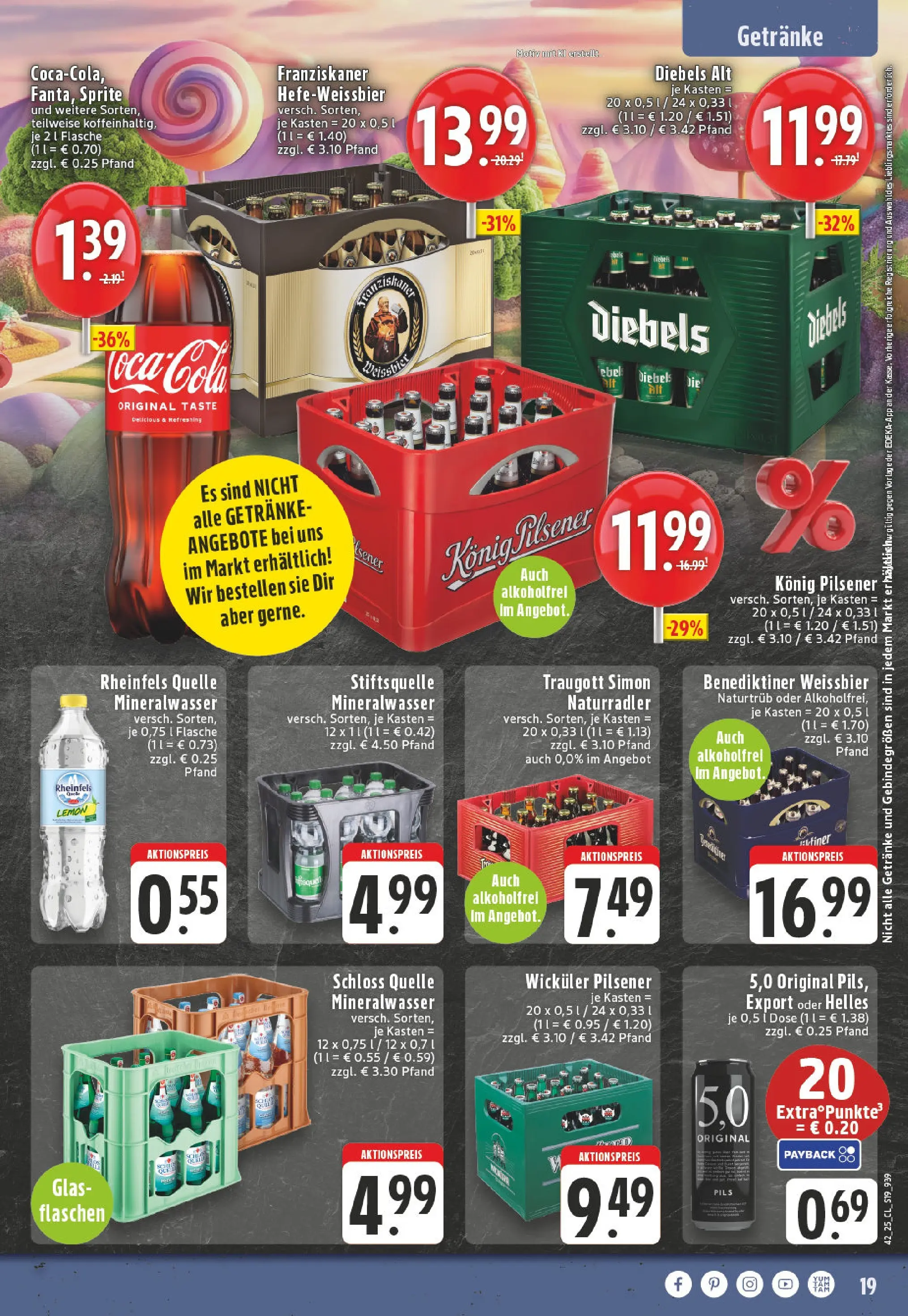 Edeka prospekt Iserlohn	 (ab 13.10.2025) » Angebote Online | Seite: 19 | Produkte: Franziskaner, Konig pilsener, Pils, Radler