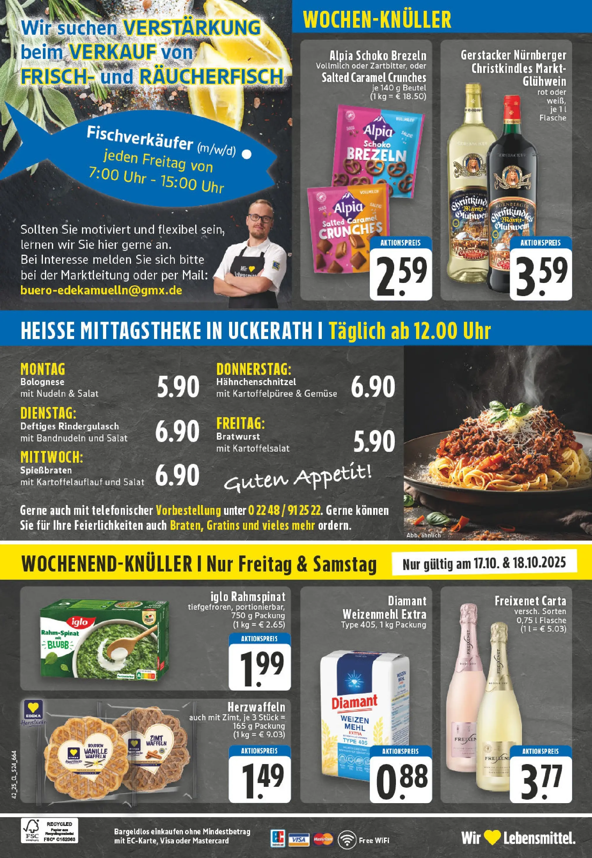 Edeka prospekt Hennef - Uckerath	 (ab 13.10.2025) » Angebote Online | Seite: 24 | Produkte: Mehl, Freixenet, Iglo, Weizenmehl