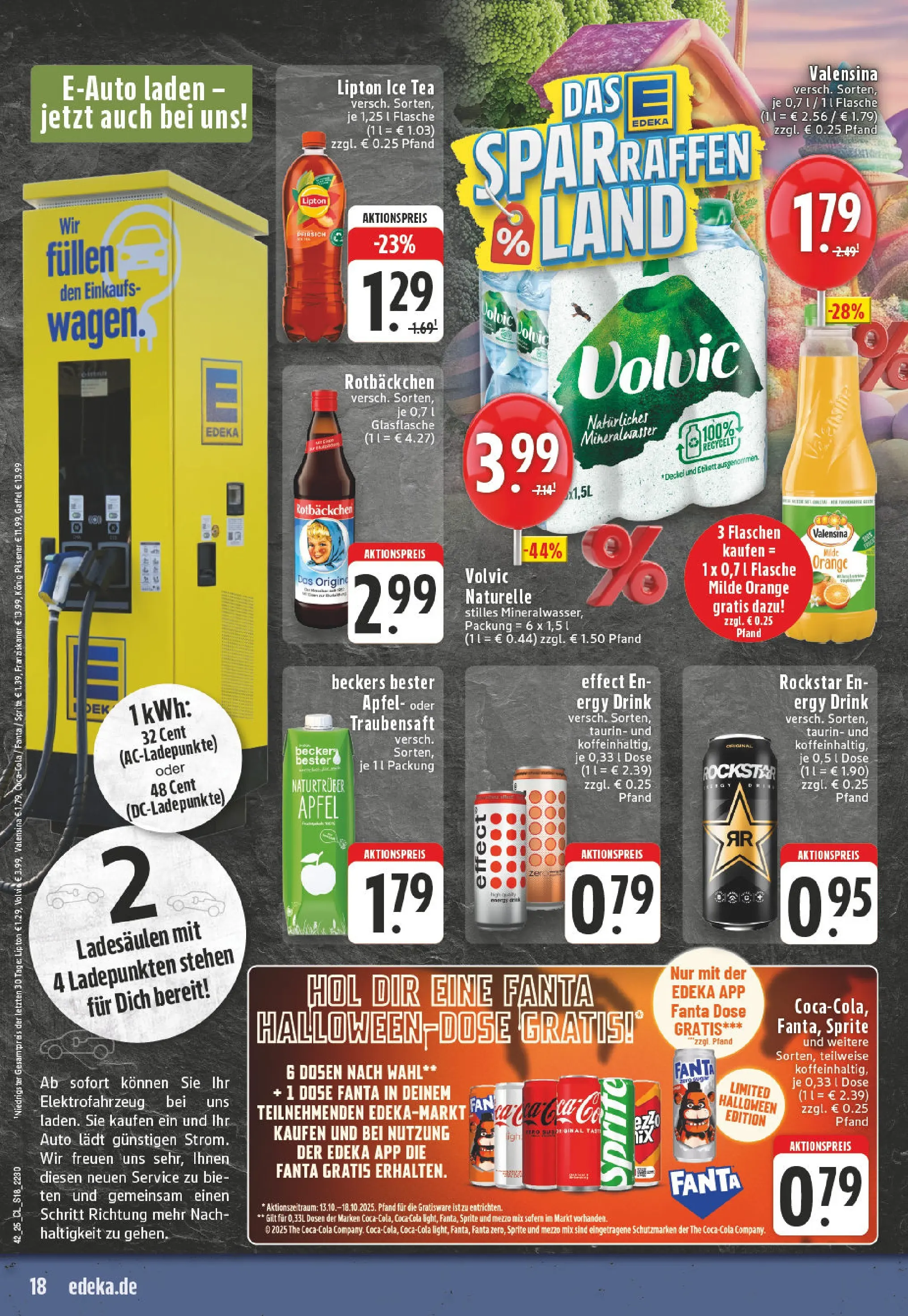 Edeka prospekt Leverkusen	 (ab 13.10.2025) » Angebote Online | Seite: 18 | Produkte: Rockstar, Äpfel, Valensina, Pfirsich