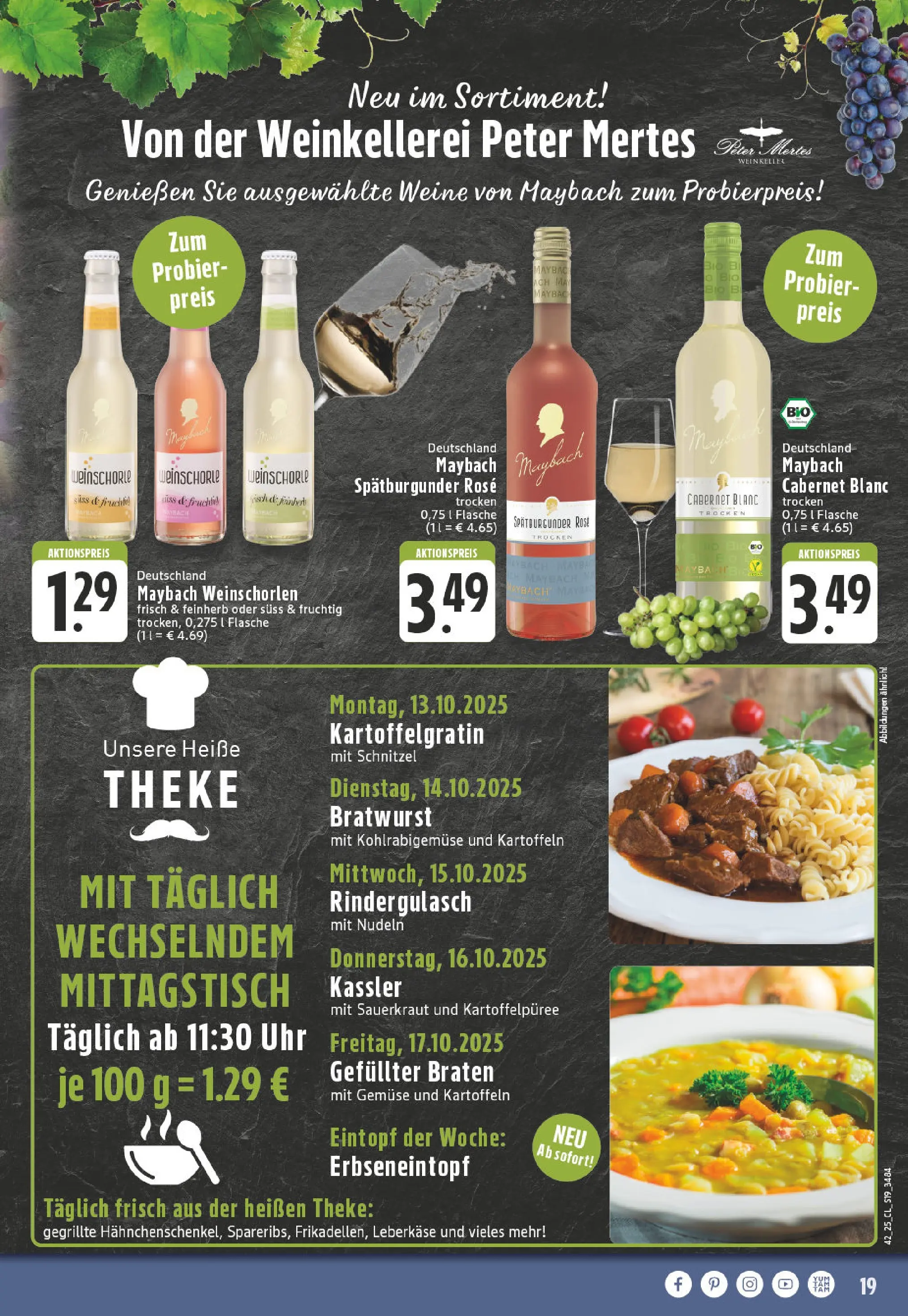 Edeka prospekt Hamm	 (ab 13.10.2025) » Angebote Online | Seite: 19 | Produkte: Bratwurst, Kartoffeln, Nudeln, Uhr