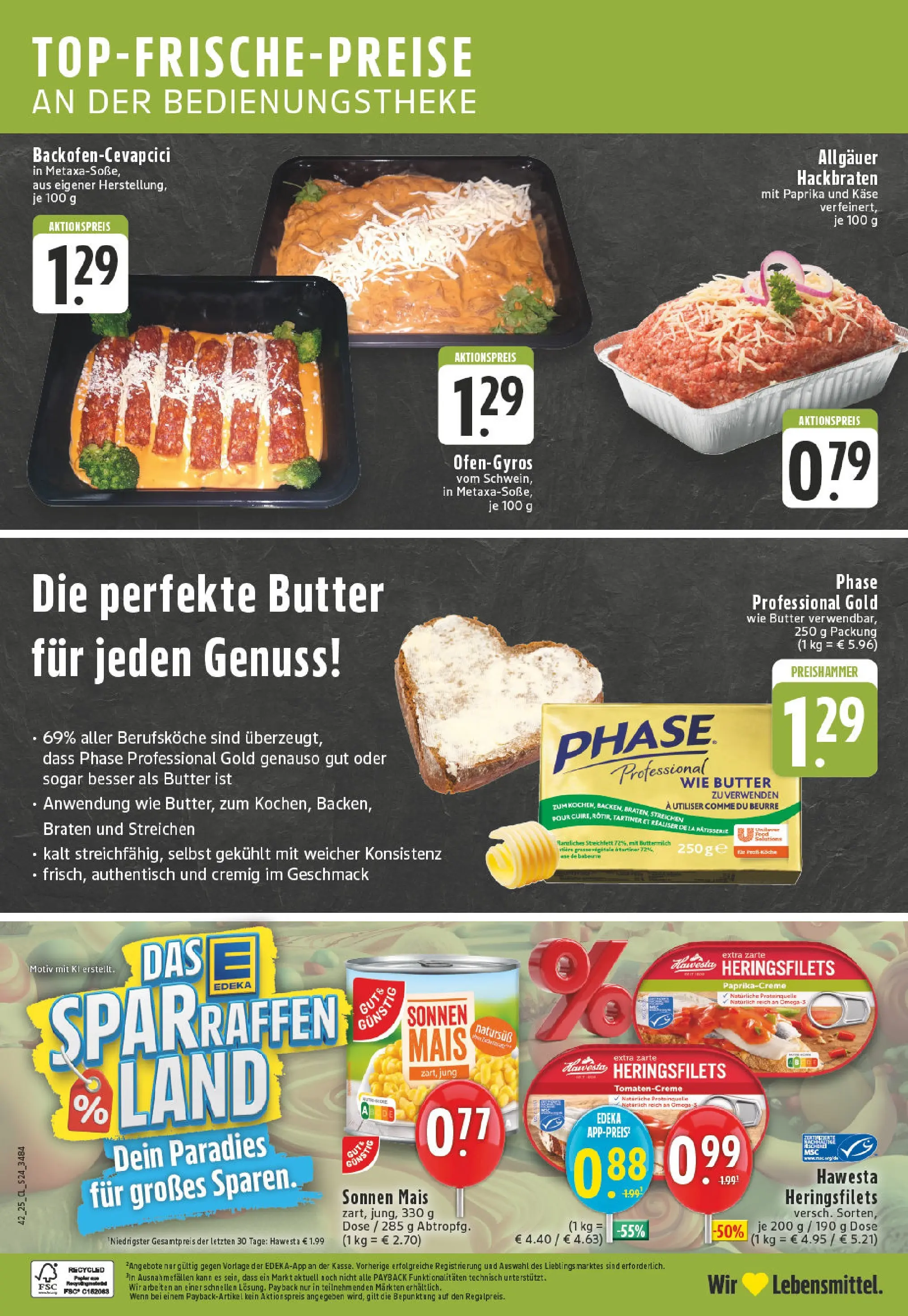 Edeka prospekt Hamm	 (ab 13.10.2025) » Angebote Online | Seite: 24 | Produkte: Buttermilch, Butter, Käse, Paprika